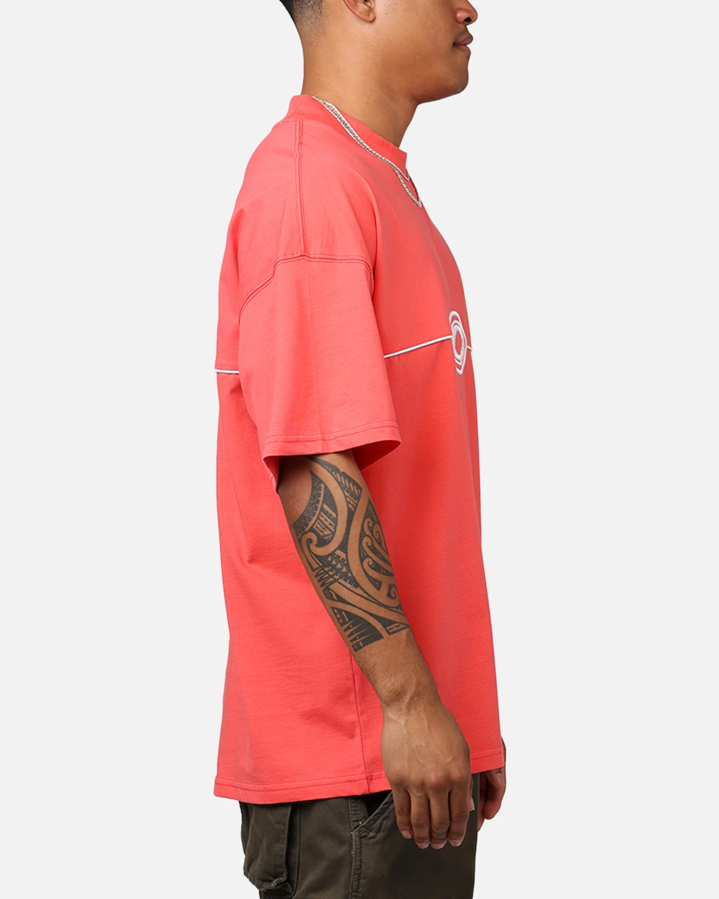 Carre C-Star Pipe Oversized T-Shirt Red - Image 4