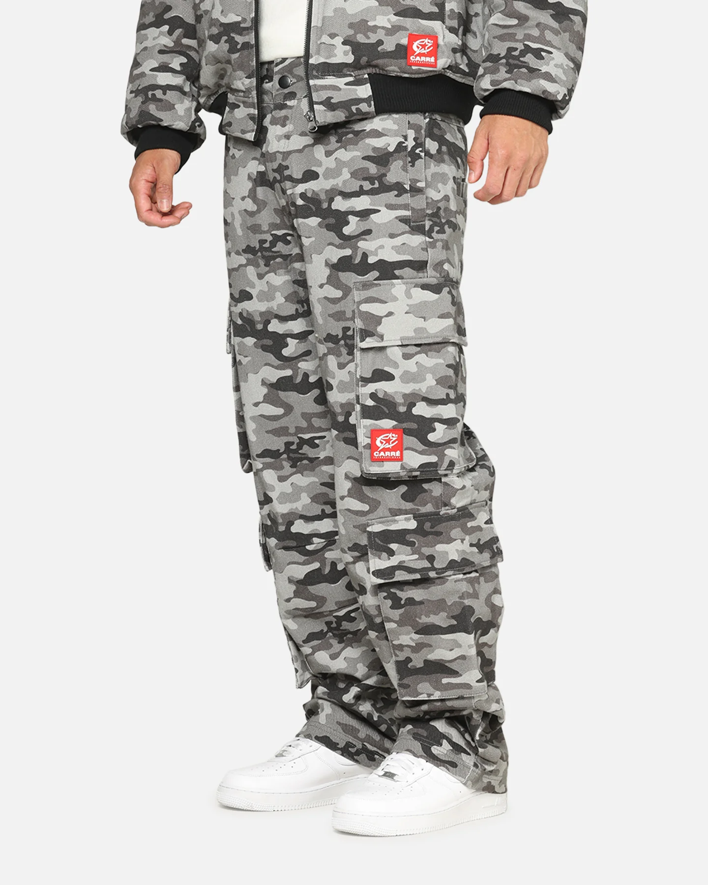 Carre Camo Baggy Pants Black Camo - Image 5