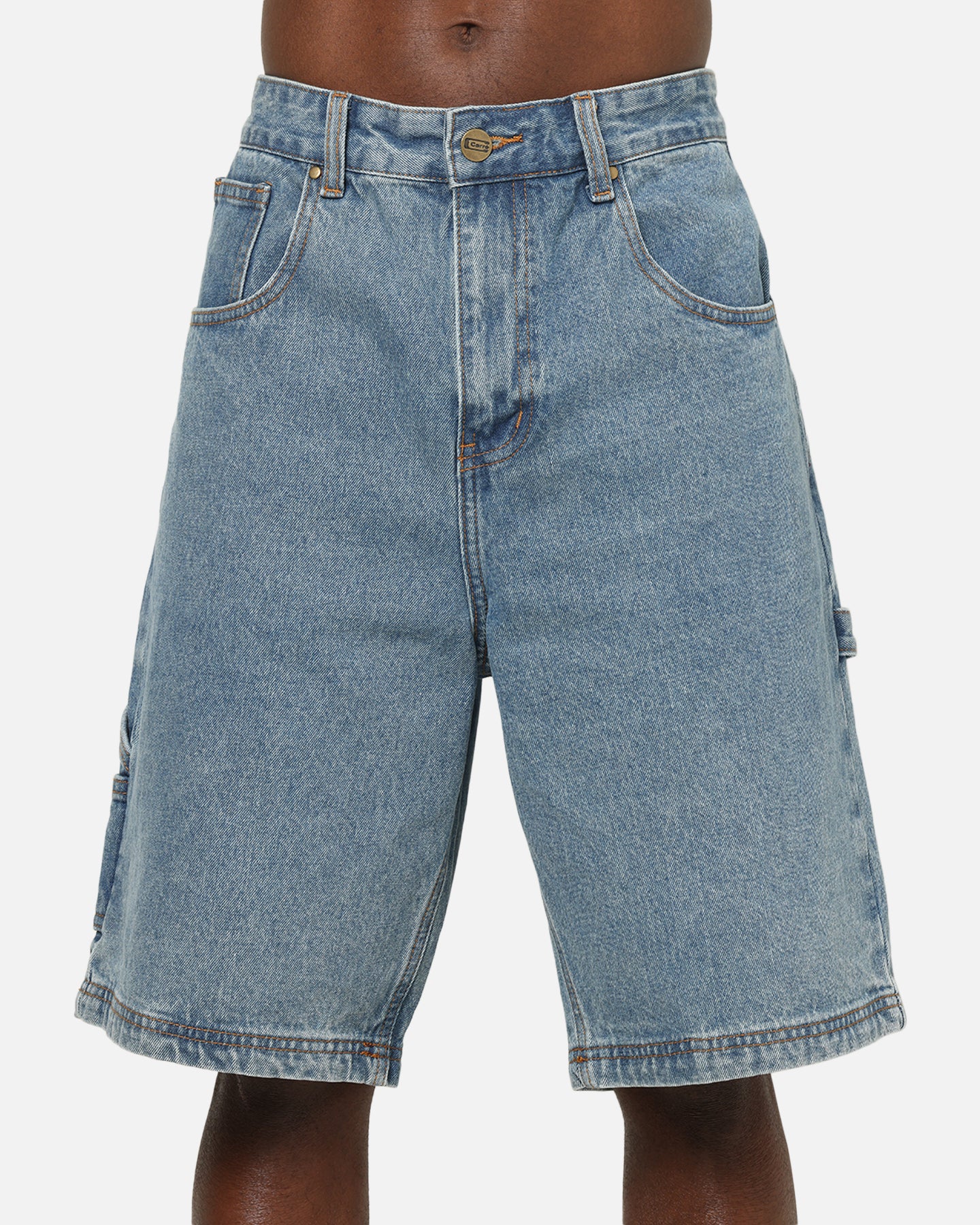 Carre Carpenter Jorts Mid Blue Denim - Image 6