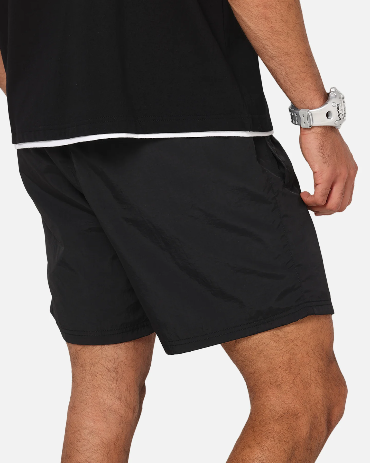 Carre Classic Nylon Shorts Black - Image 4