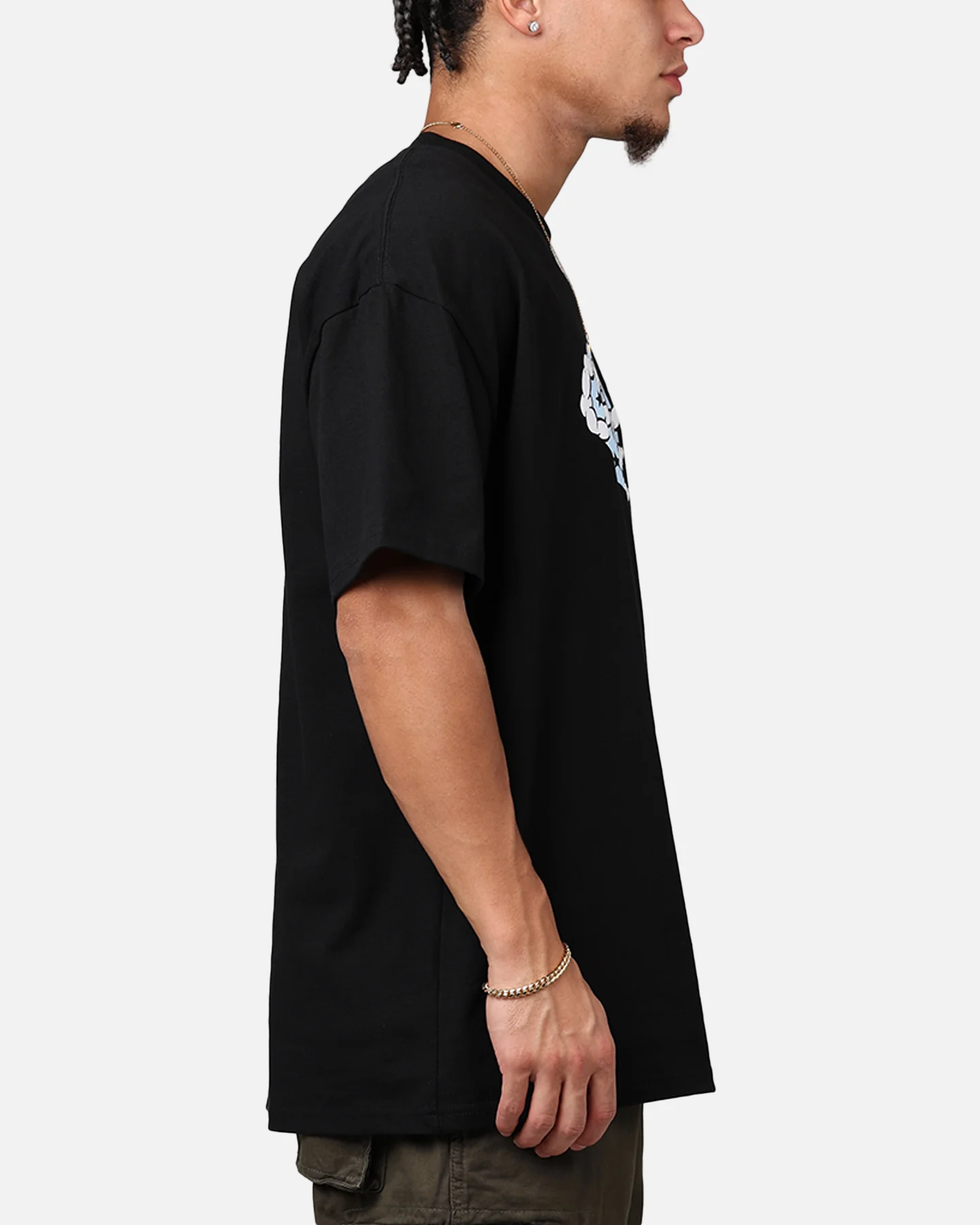 Carre Clouds T-Shirt Black - Image 4