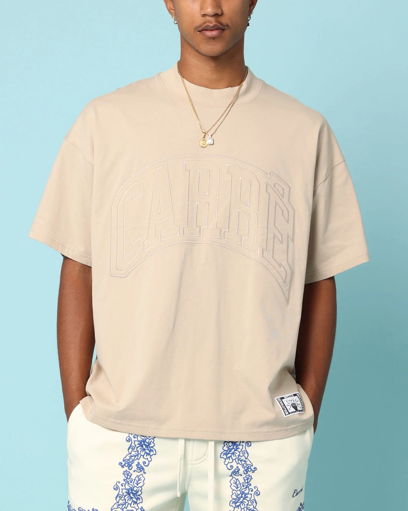 Carré Construct Oversized T-Shirt Stone - Image 2
