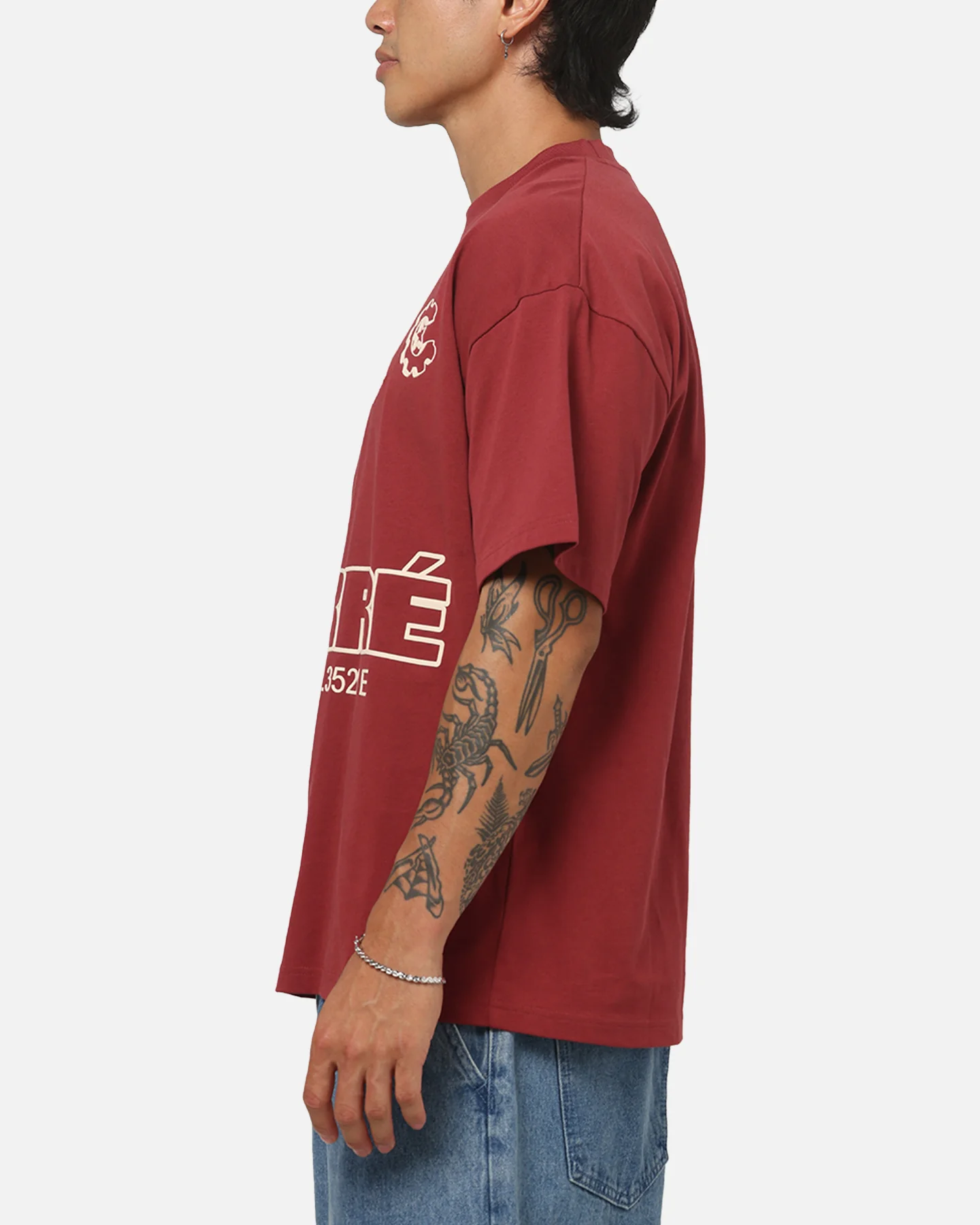 Carre Coordinates T-Shirt Maroon - Image 5