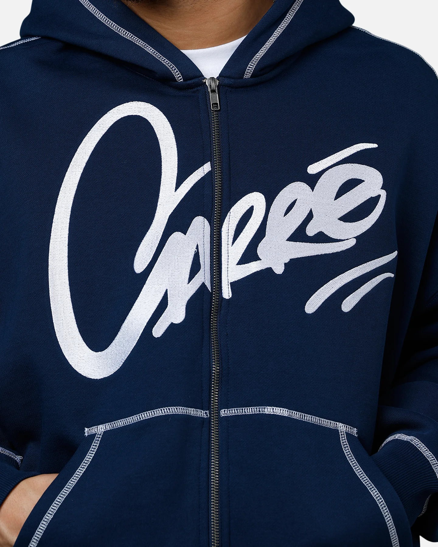 Carre Corrupt Hoodie Navy - Image 6