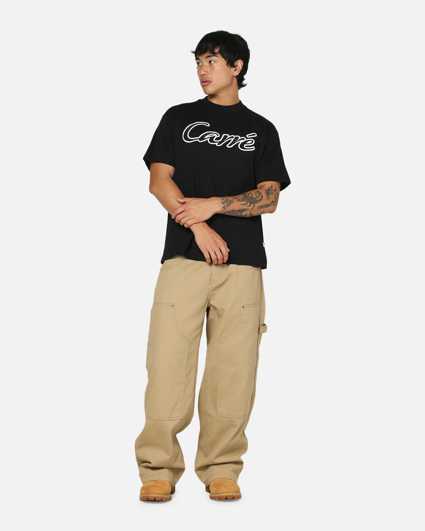 Carre Da Script T-Shirt Black - Image 2