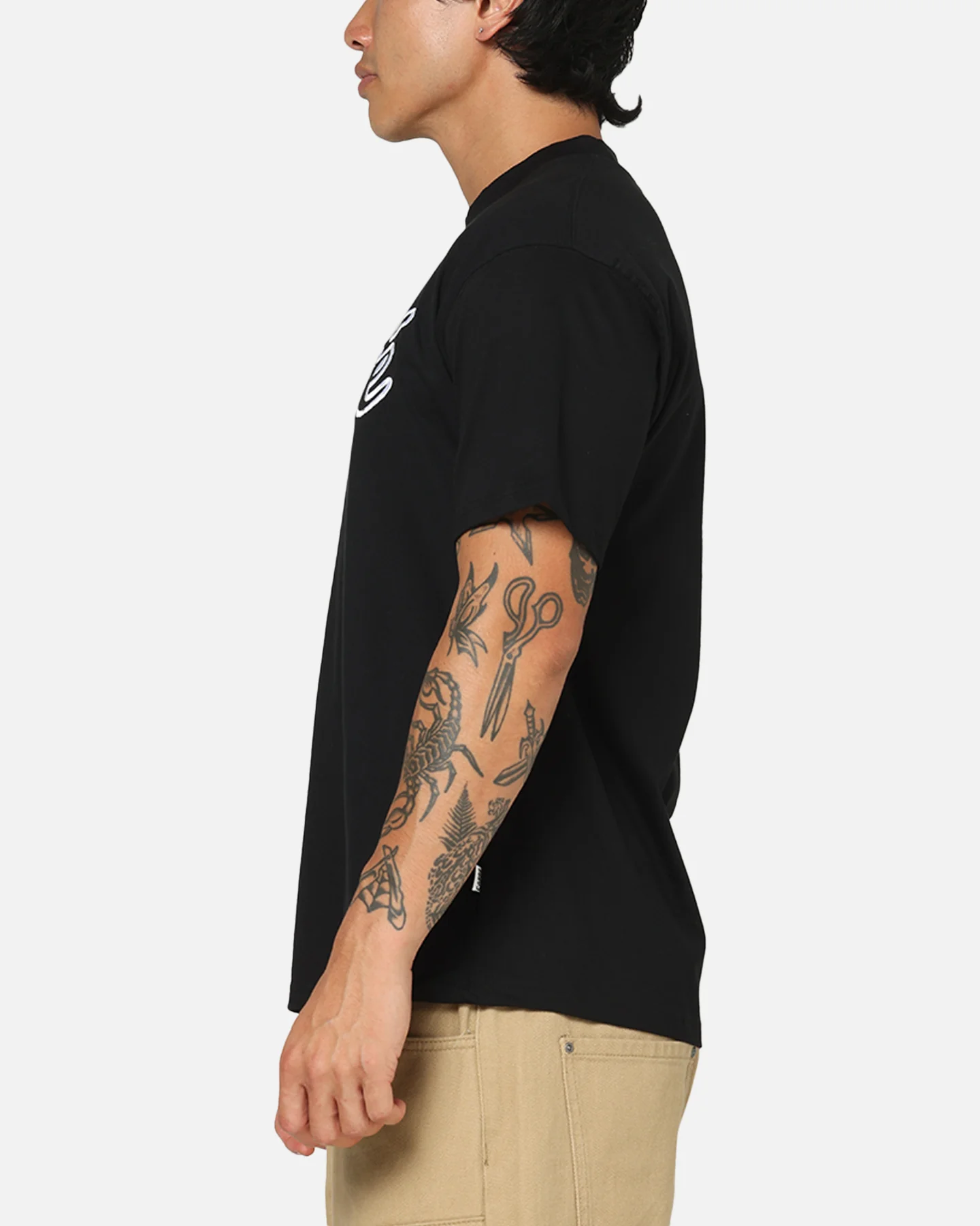 Carre Da Script T-Shirt Black - Image 5