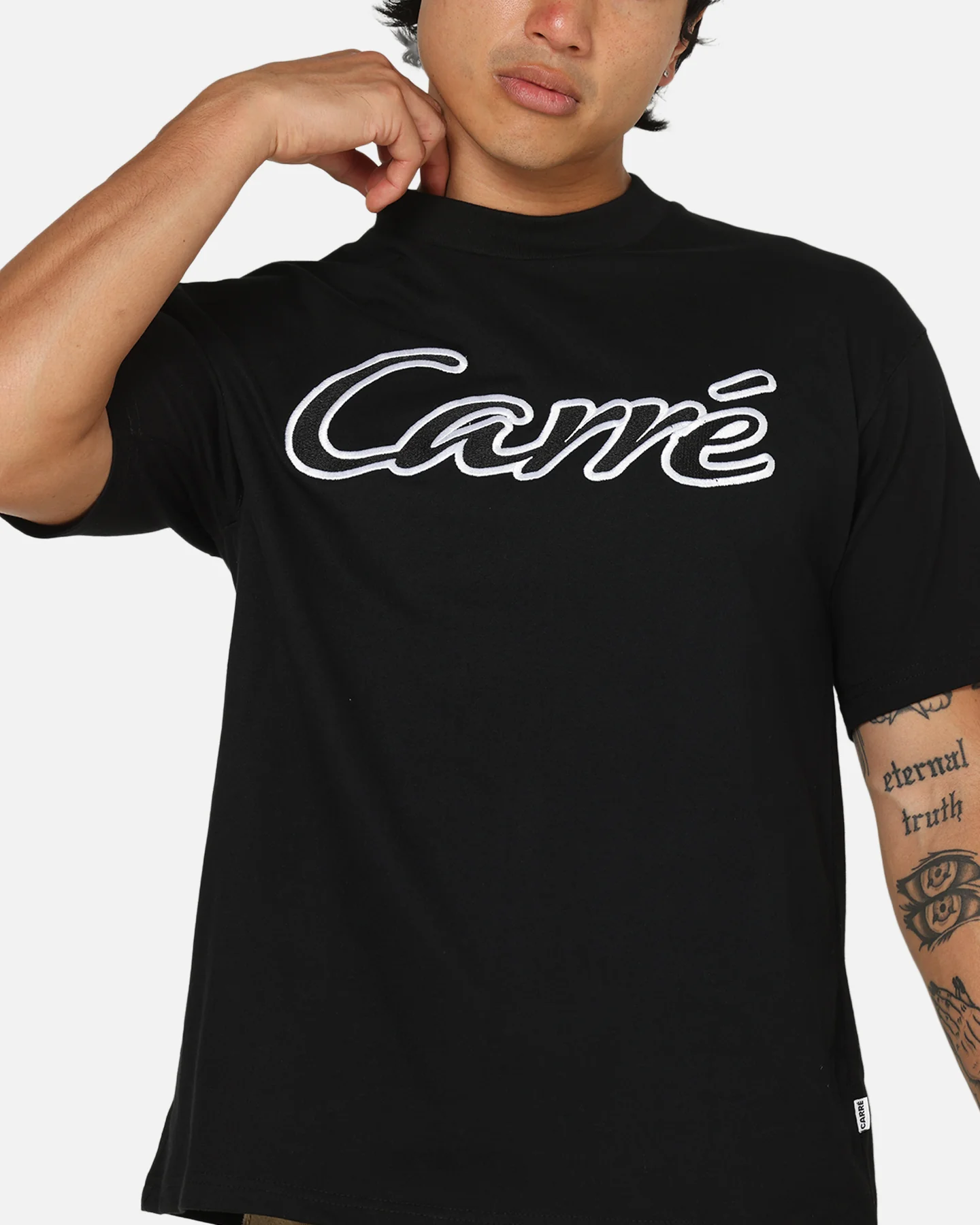 Carre Da Script T-Shirt Black - Image 6