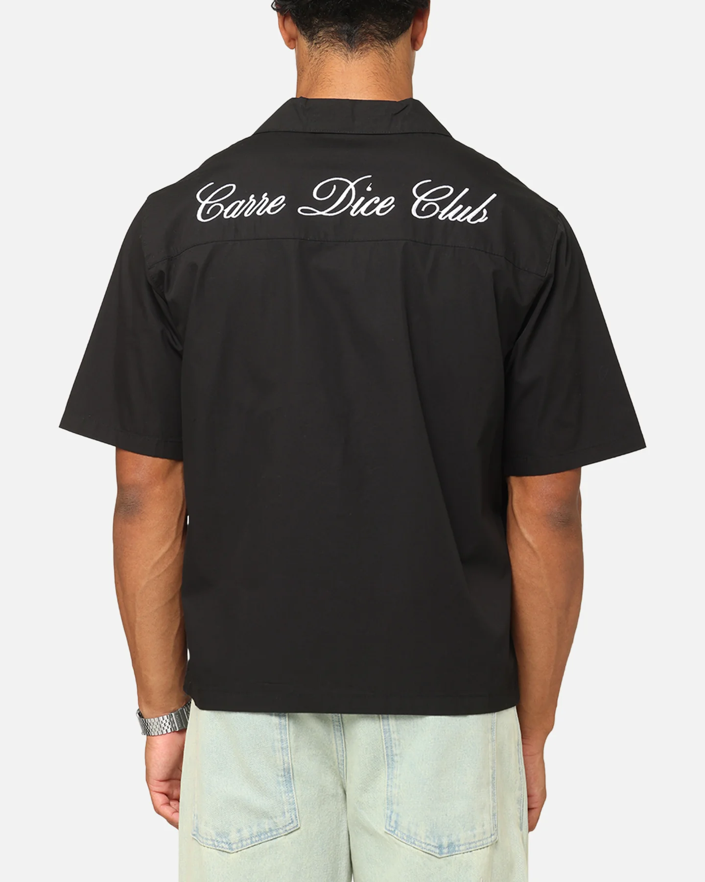 Carre Dice Club Button Up Shirt Black - Image 2