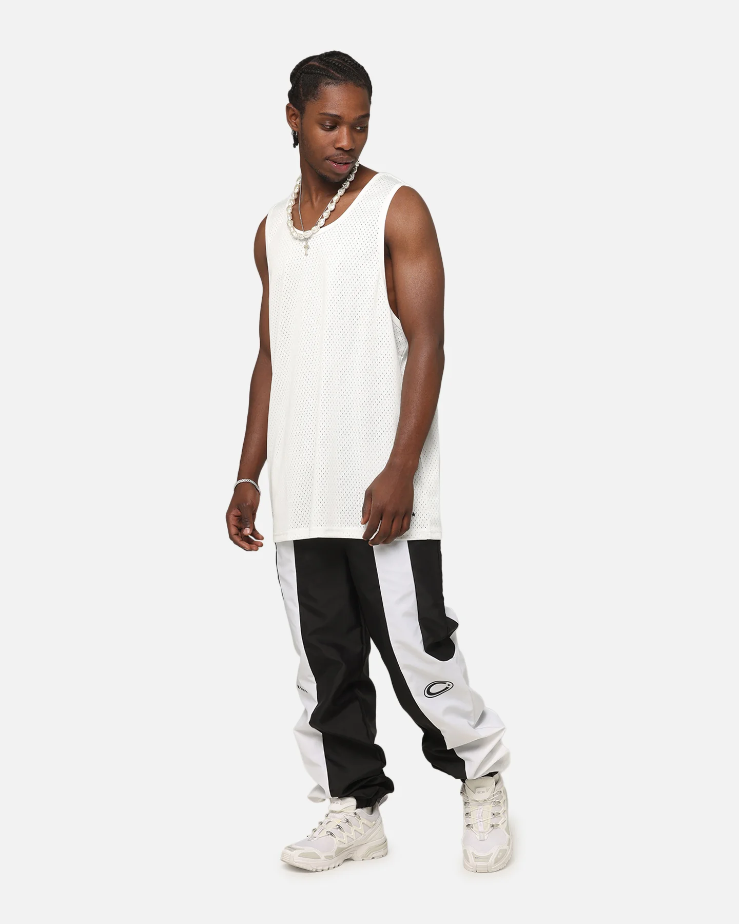 Carre Empire Panelled Trackpant Black/White - Image 2