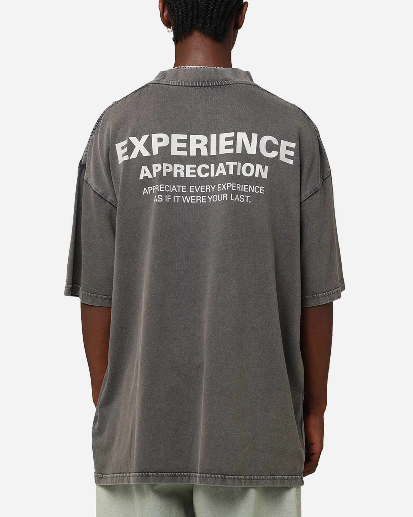 Carré Experienced Mock Oversized T-Shirt Washed Charcoal - Image 2
