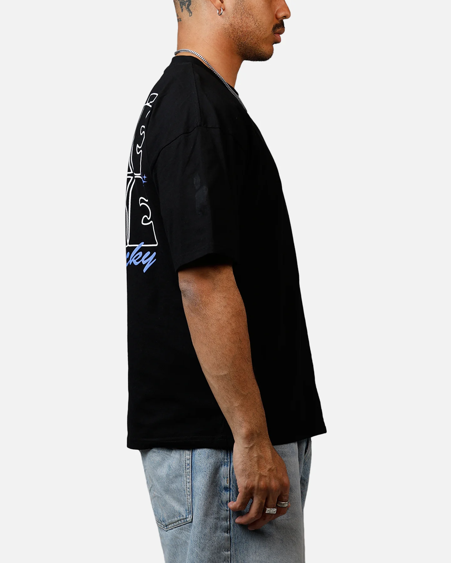 Carre Feeling Lucky T-Shirt Black - Image 4