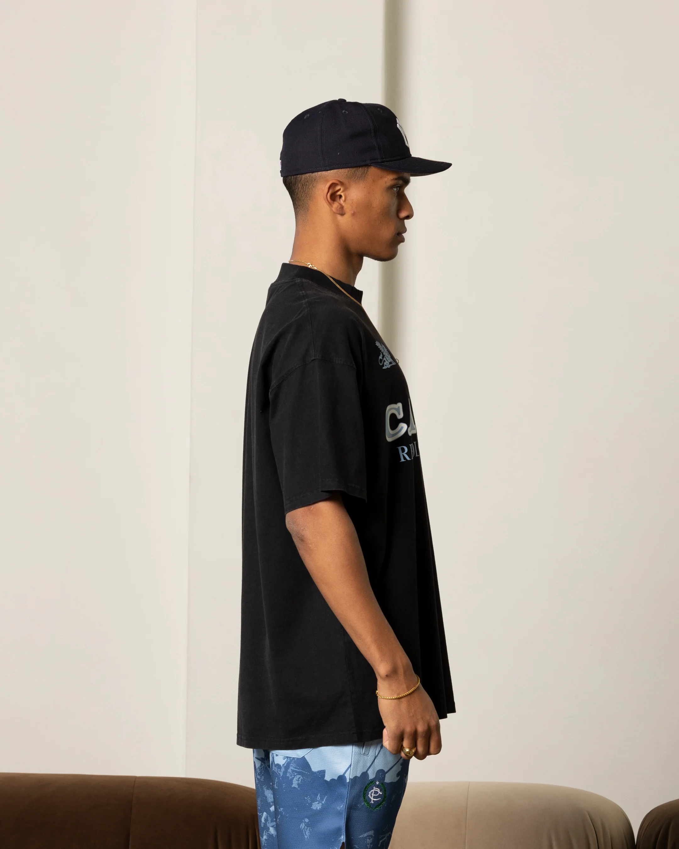Carre Formula Oversized T-Shirt Washed Black - Image 5