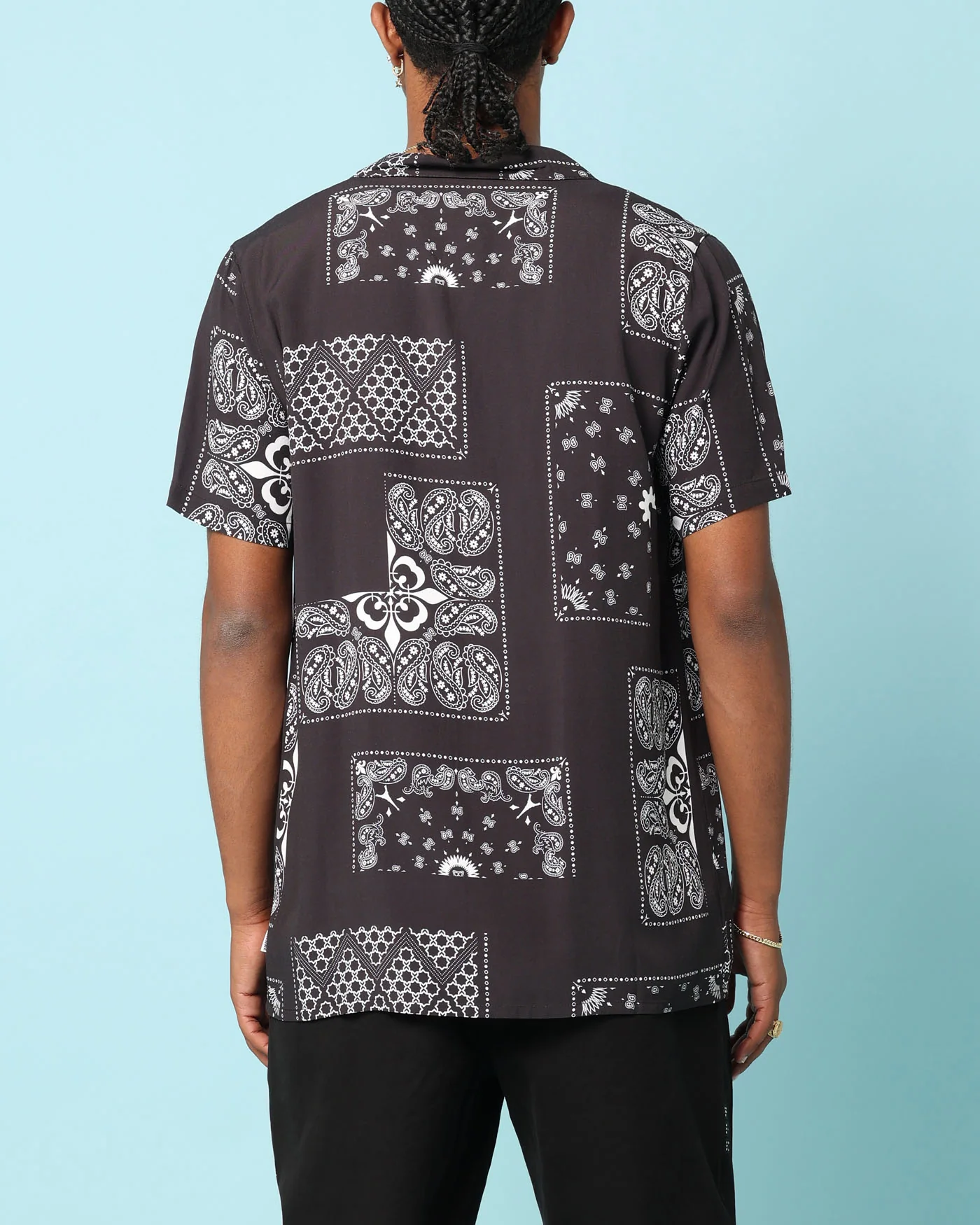 Carré Fragment Button Up Shirt Black - Image 3