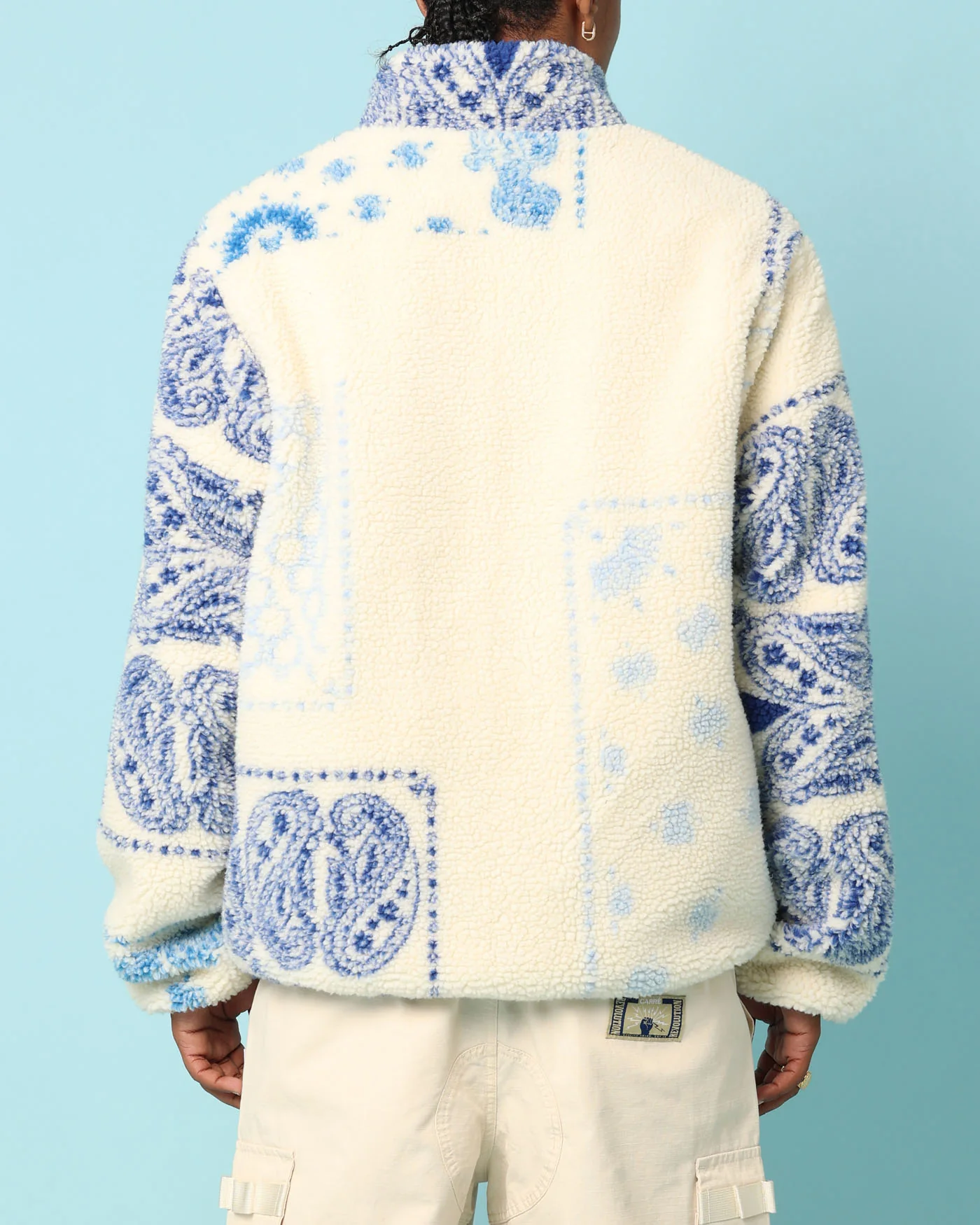 Carré Fragment Reversible Jacket Light Blue Denim - Image 6