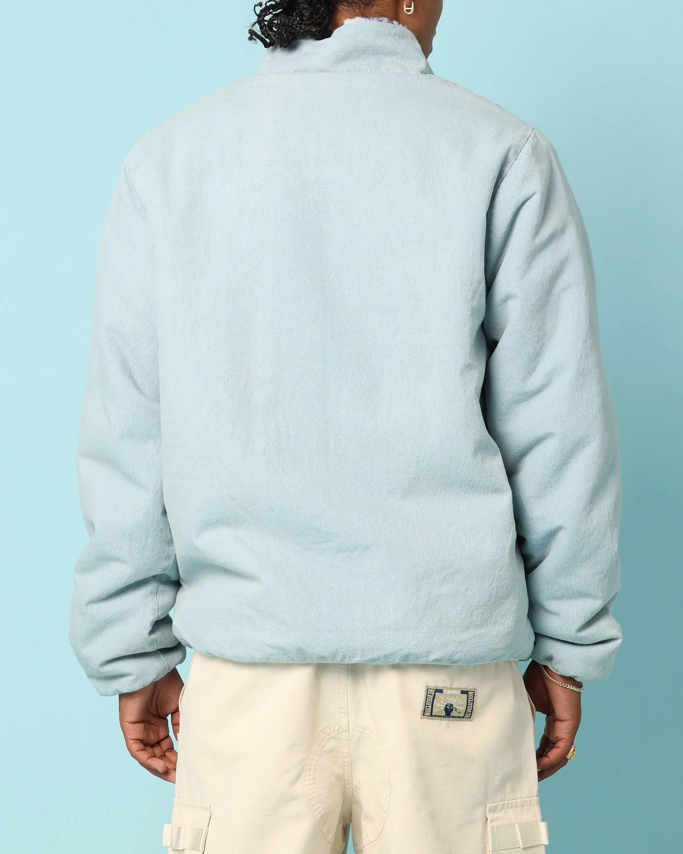 Carré Fragment Reversible Jacket Light Blue Denim - Image 7