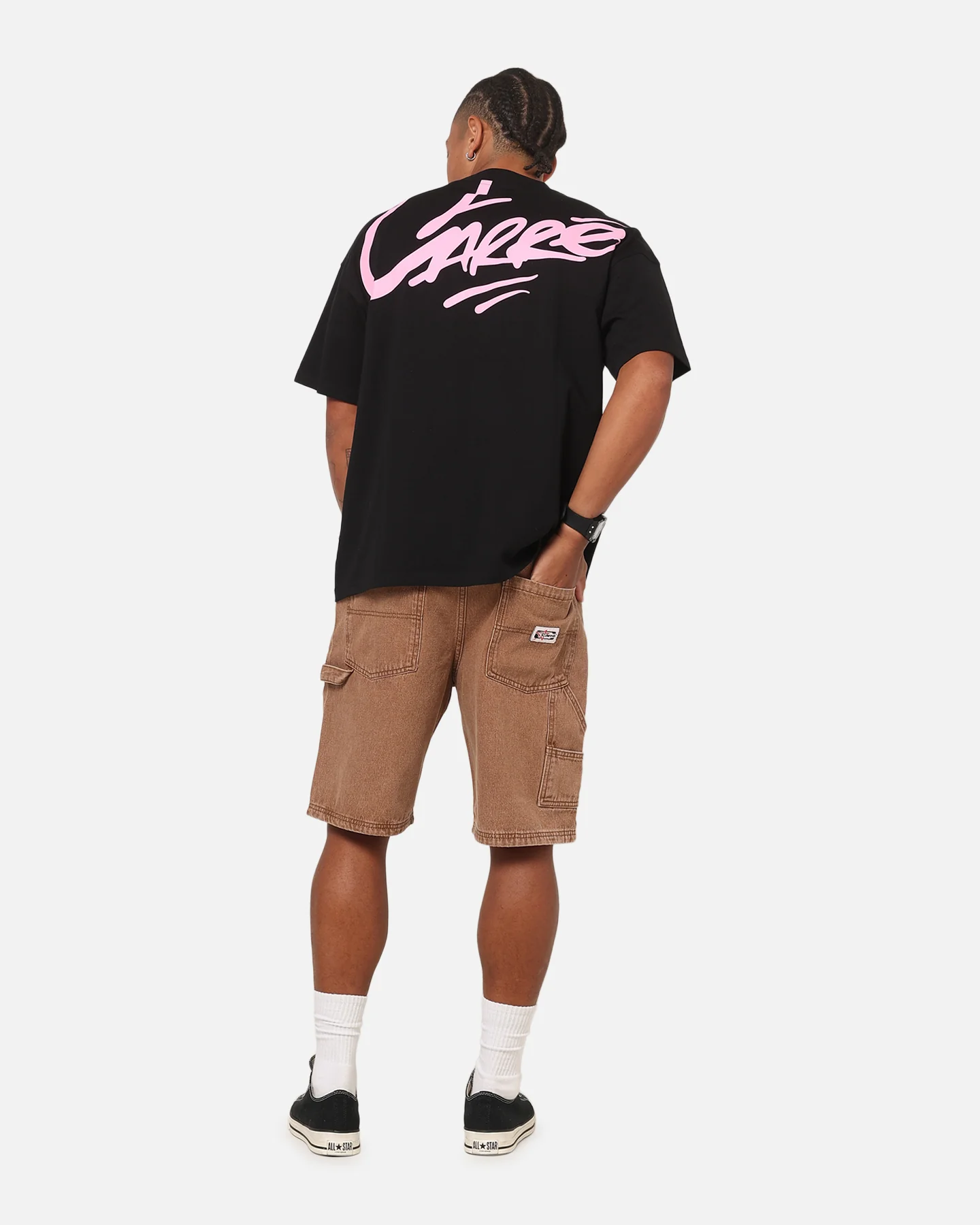 Carre Graffiti T-Shirt Black/Pink - Image 3