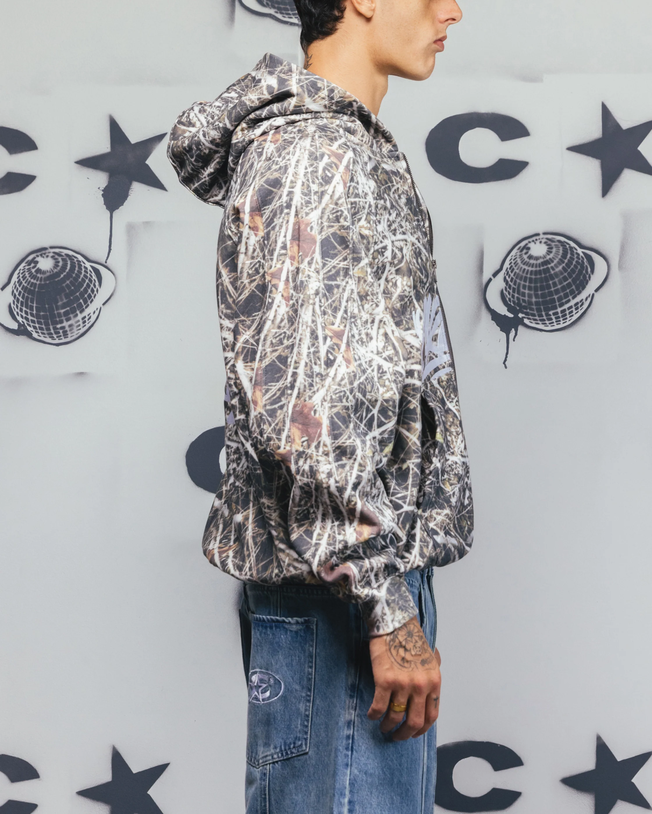 Carre Grit Zip Hoodie Real Tree Camo - Image 5