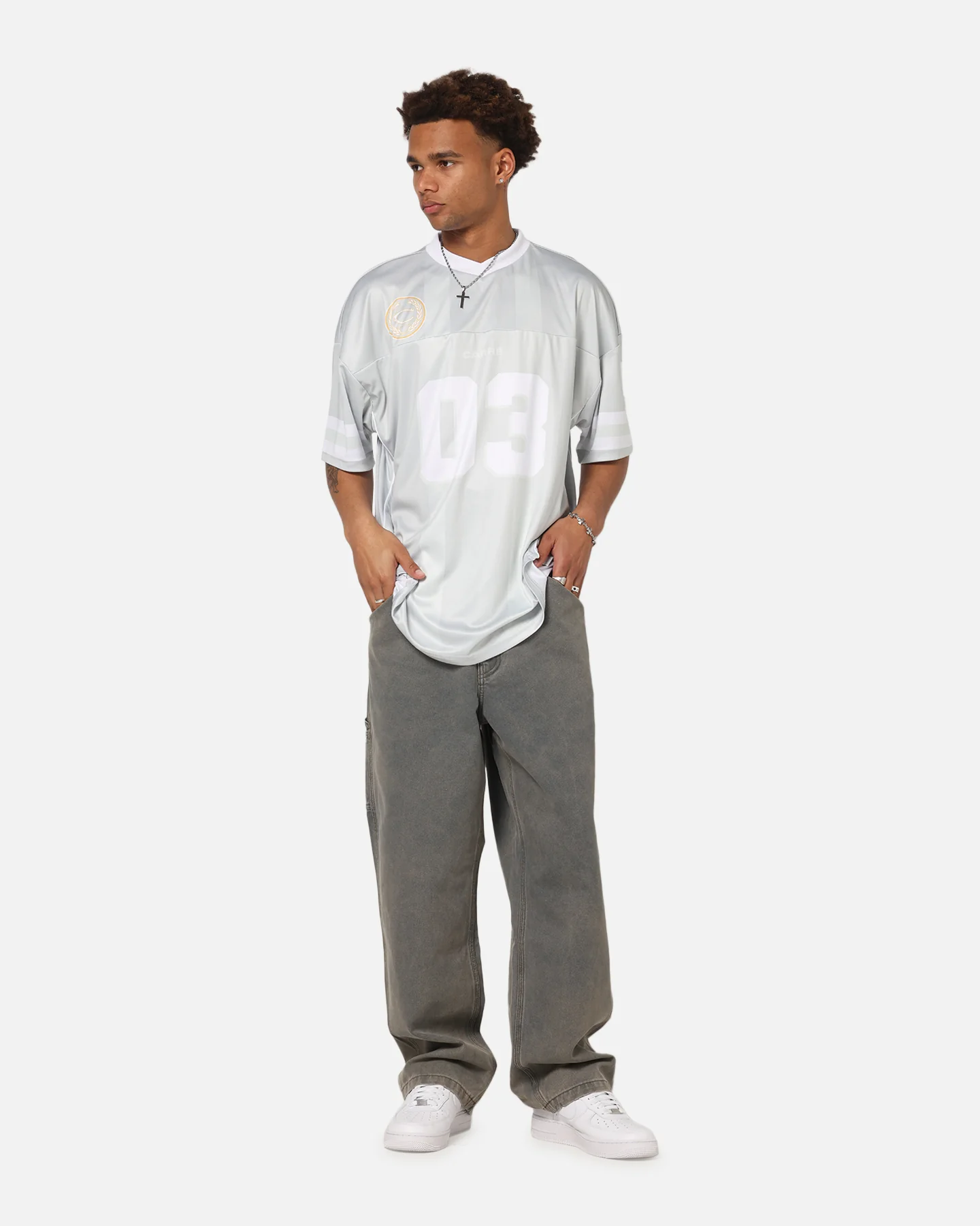 Carre Halftime Football Jersey Grey - Image 3
