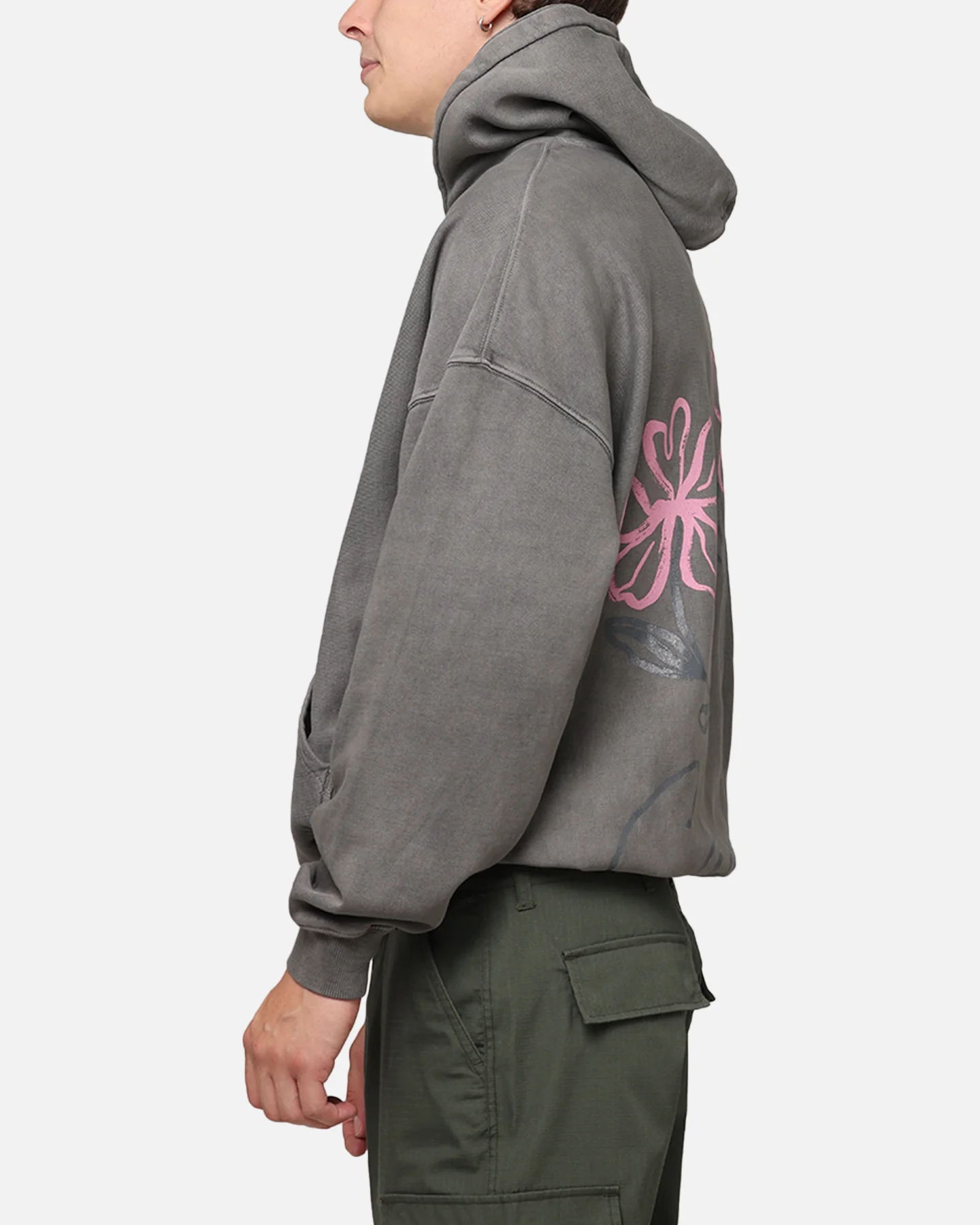 Carre Hand Picked Hoodie Washed Charcoal - Image 6