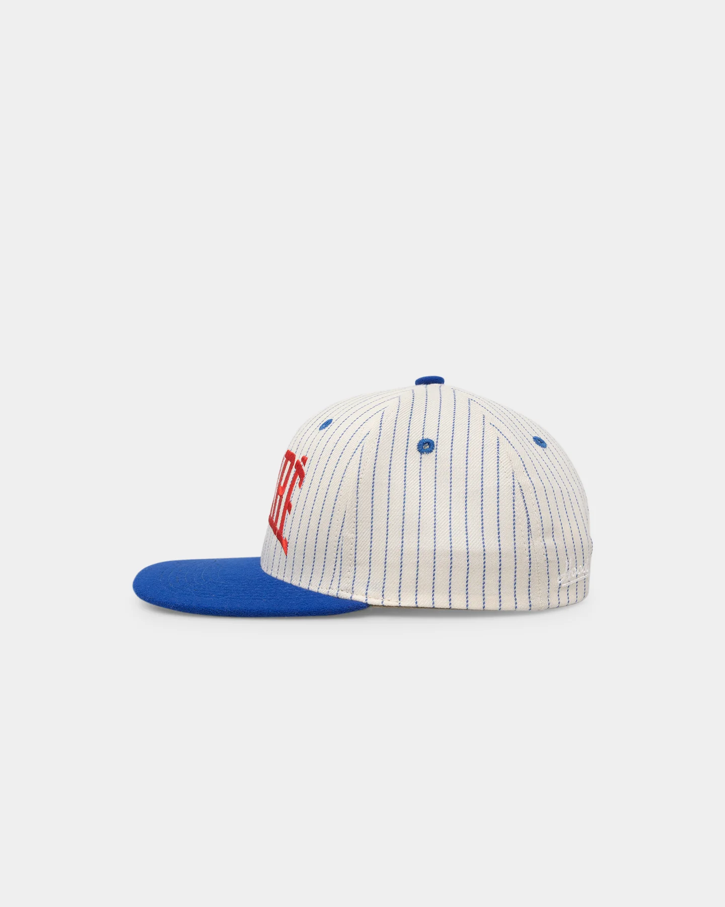 Carre Hood Pinstripe Snapback Ivory/Royal - Image 4