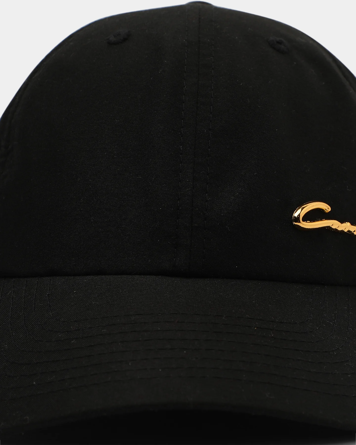 Carré Men's Scripted Metal Badge Classique Strapback Black/Gold - Image 6