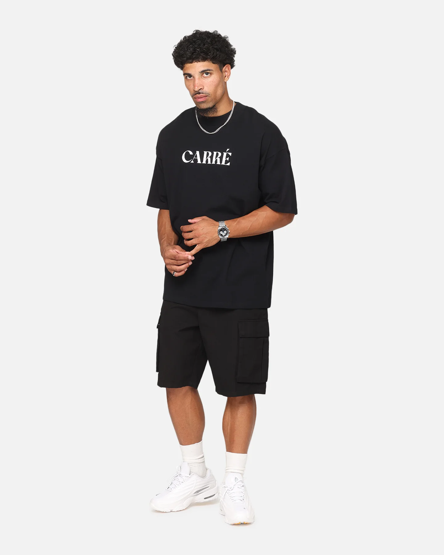 Carre Minimalist T-Shirt Black - Image 2