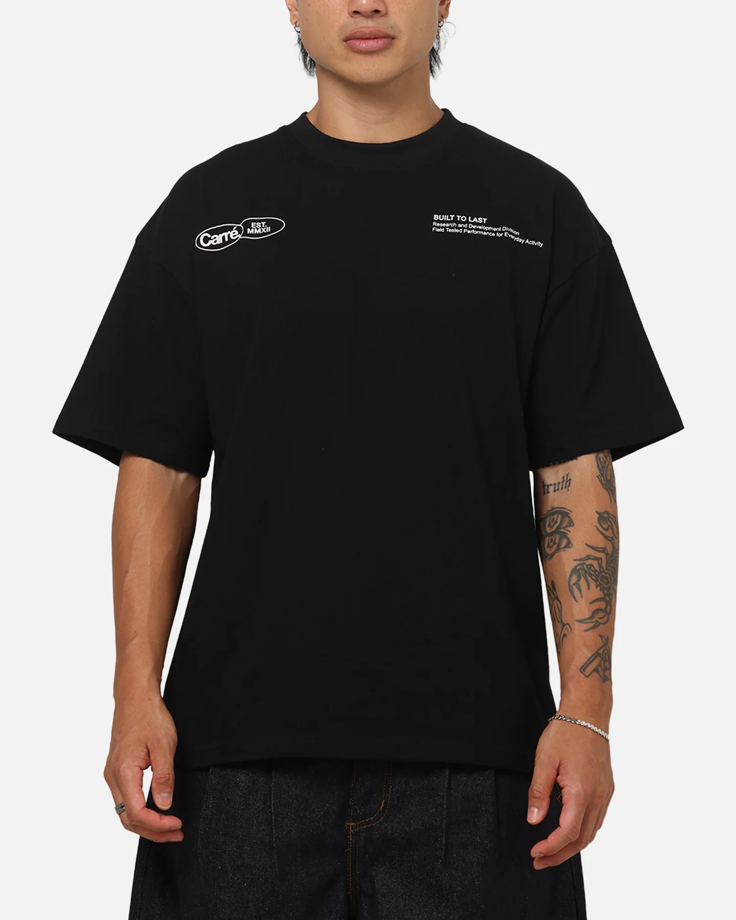 Carre Mmxii T-Shirt Black - Image 3