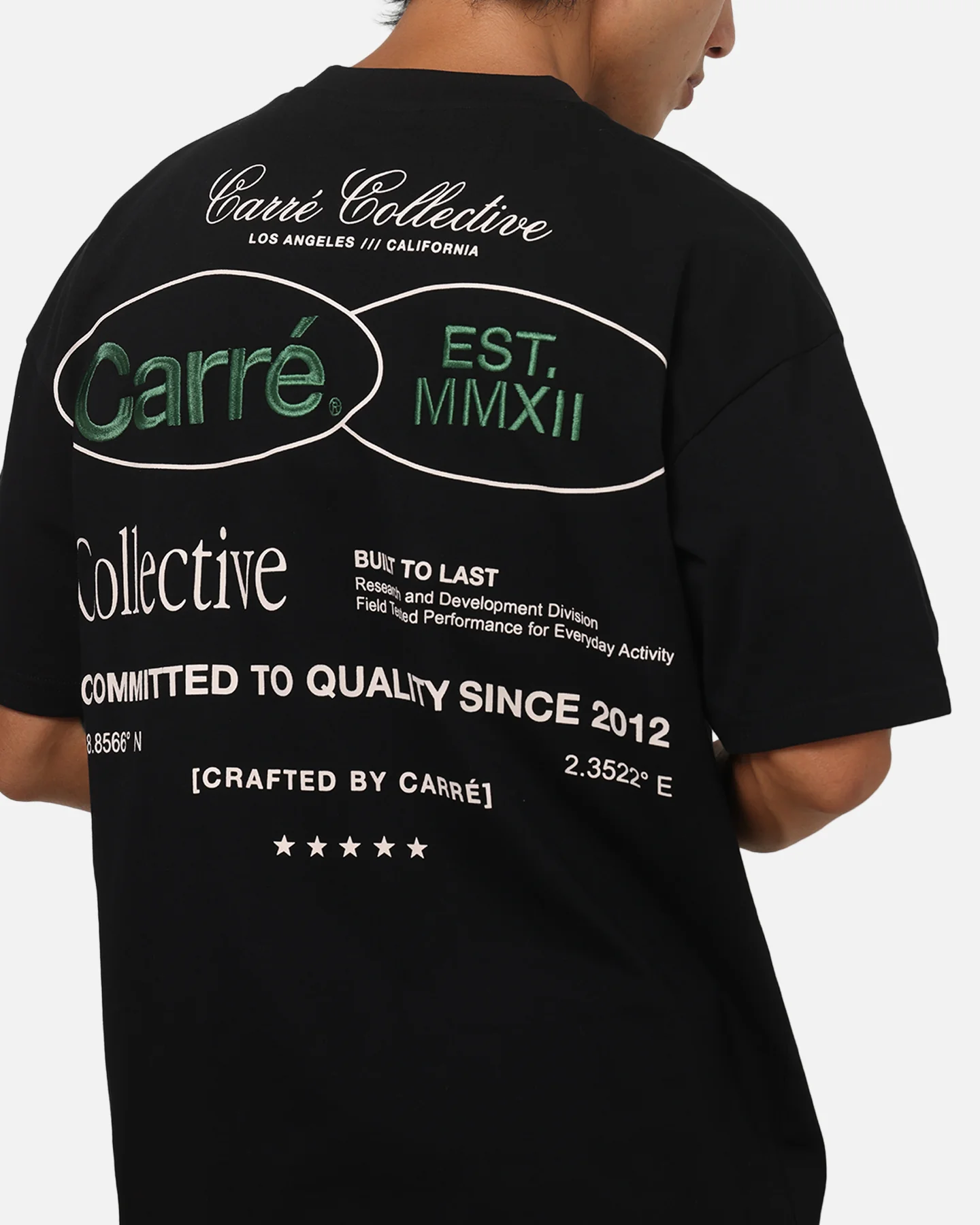 Carre Mmxii T-Shirt Black - Image 8