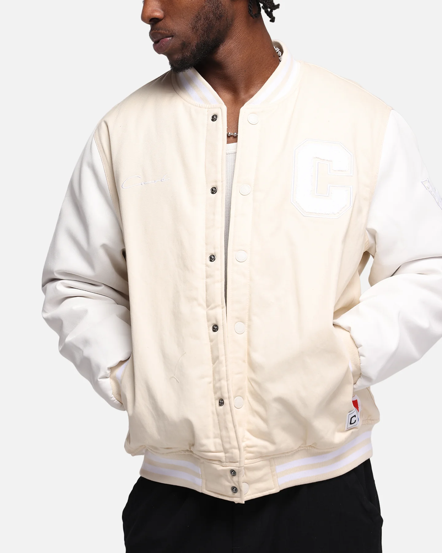 Carre MVP Varsity Jacket Cream/White - Image 6