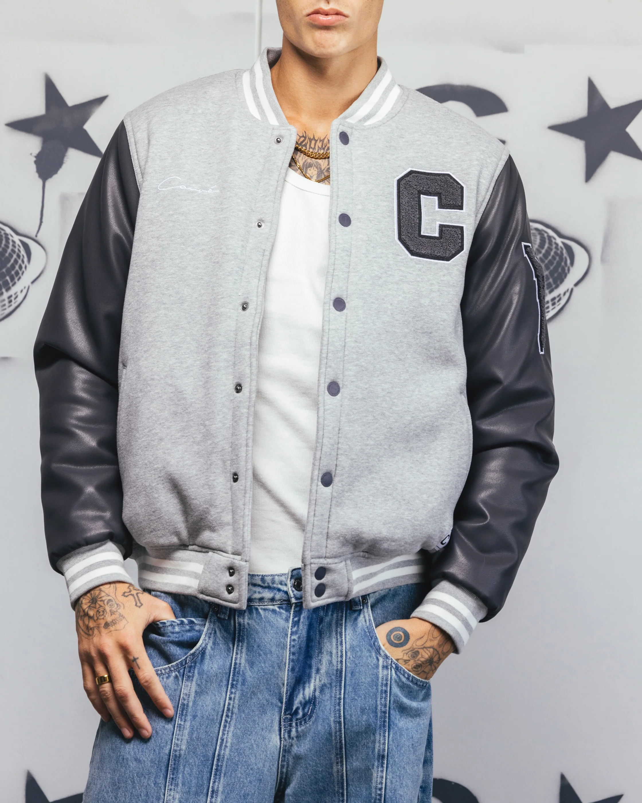 Carre MVP Varsity Jacket Grey - Image 6