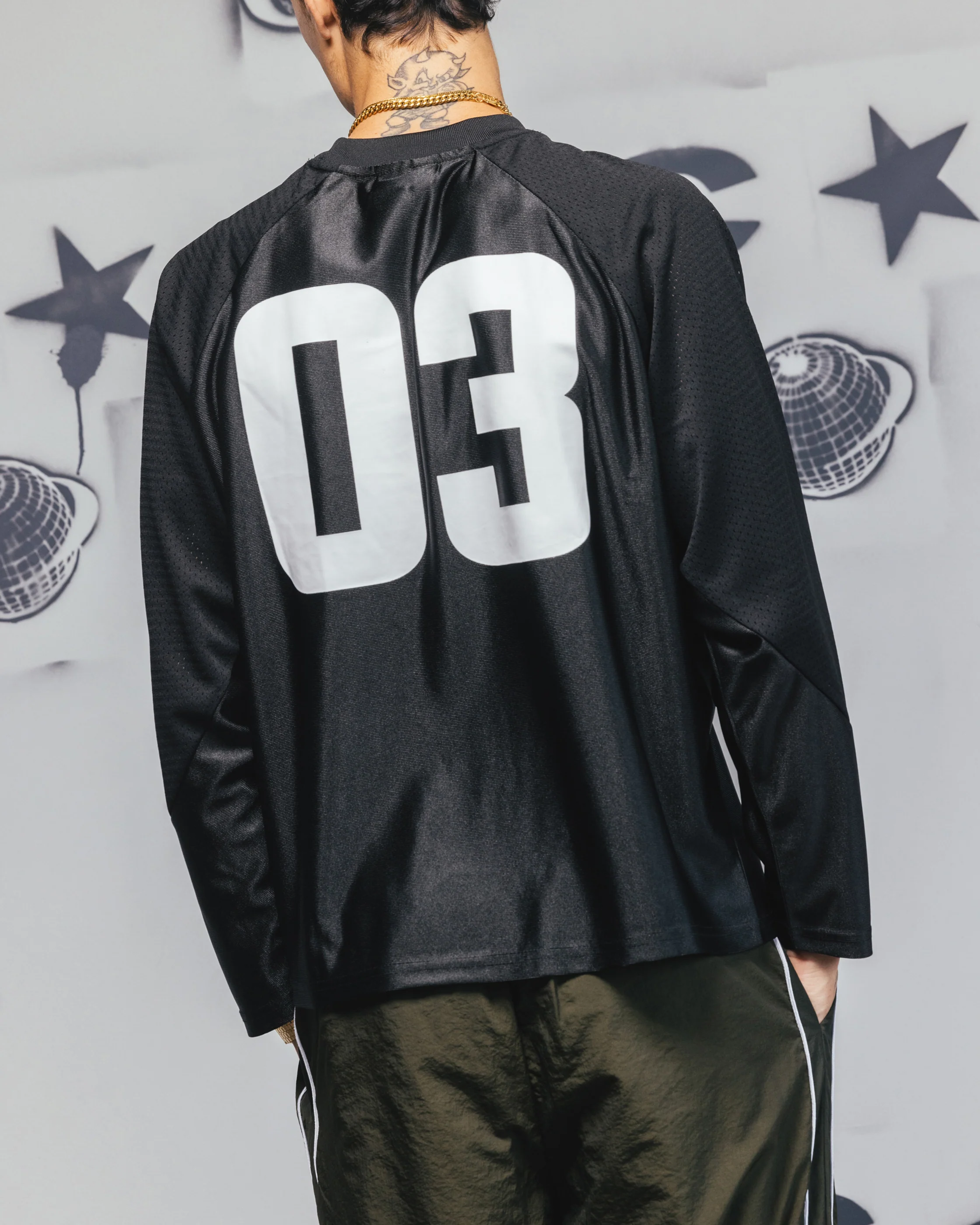 Carre Nebula Long Sleeve T-Shirt Black - Image 7