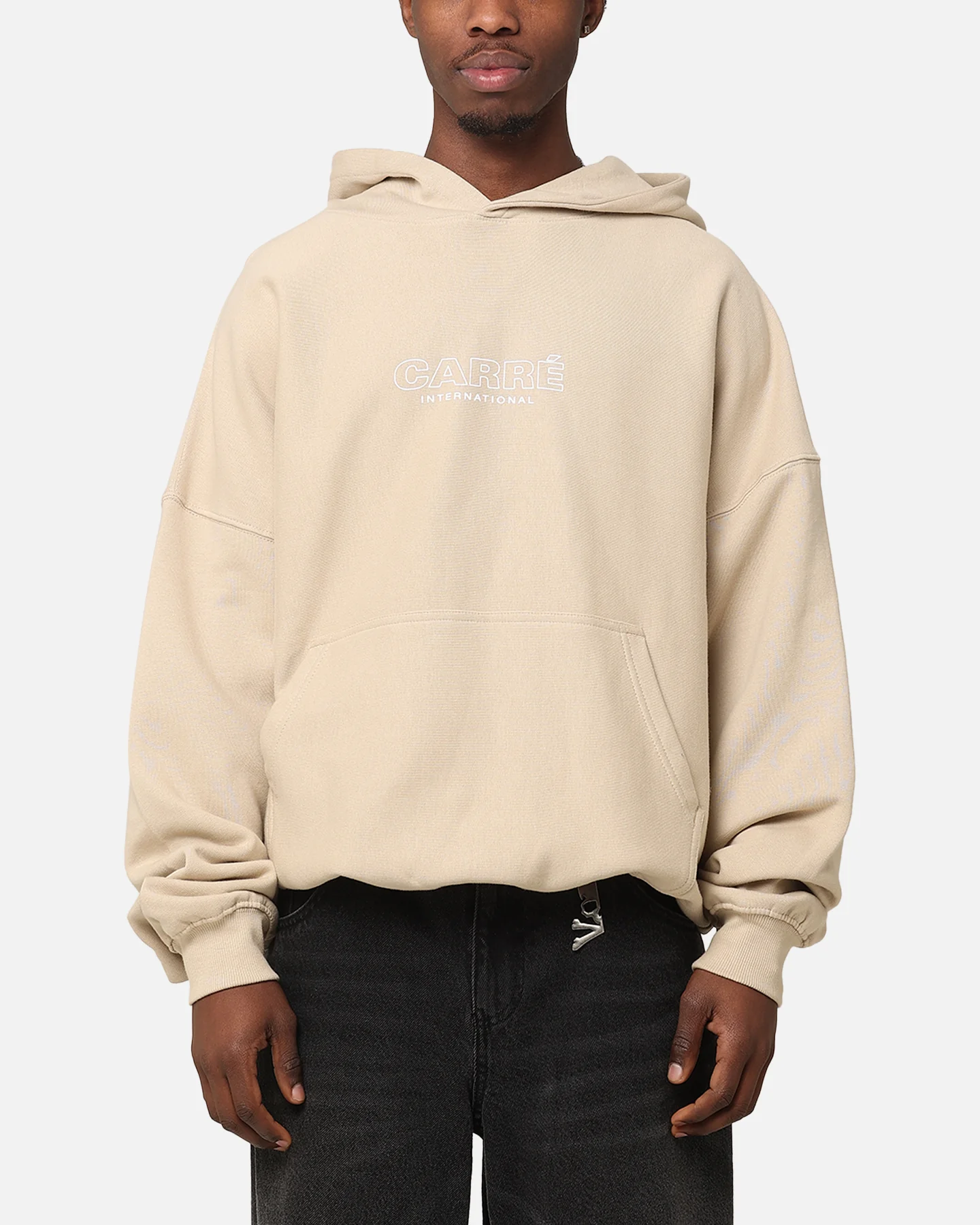 Carre Out Motion Hoodie Stone - Image 2