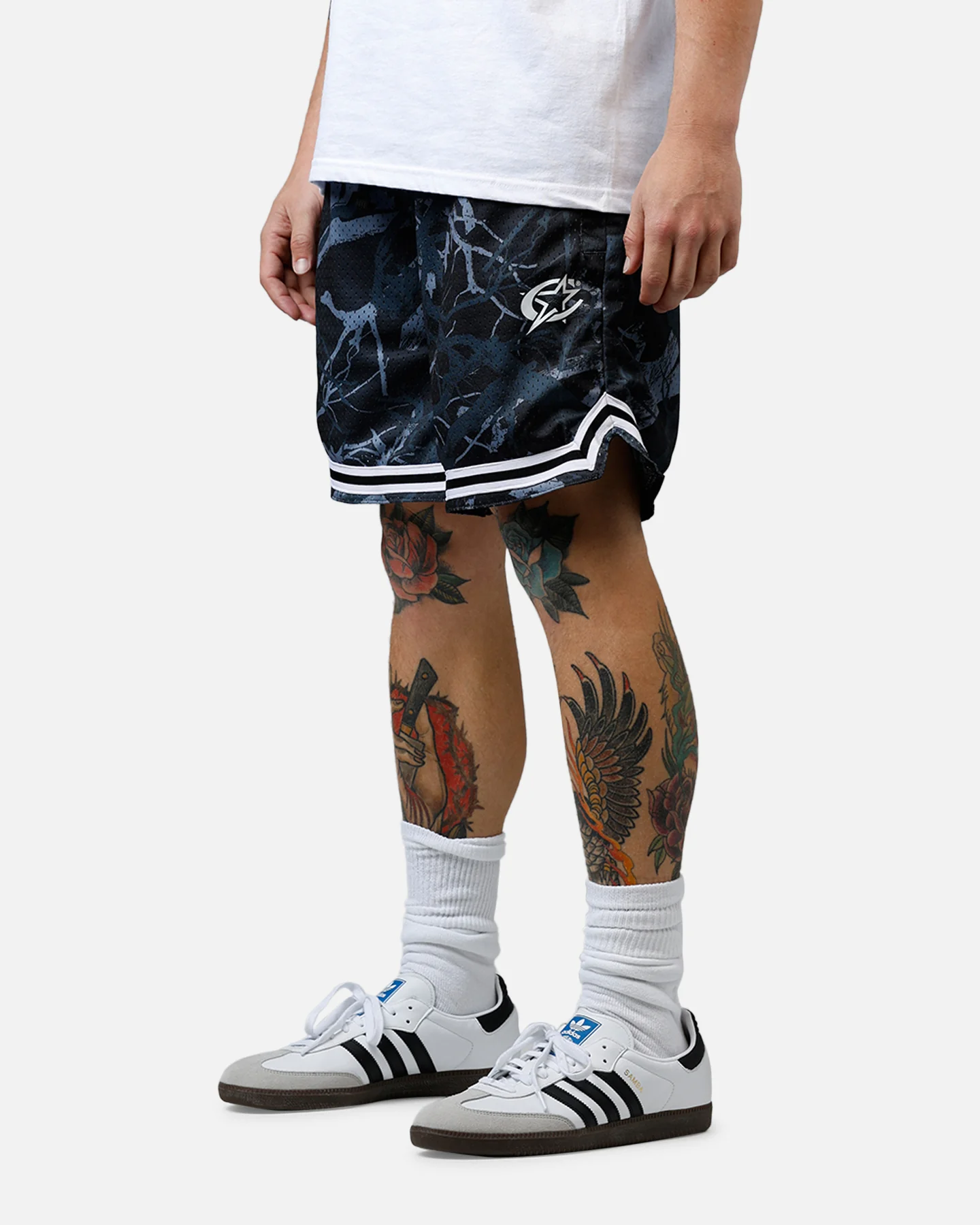 Carre Outlaw Mesh Shorts Black Real Tree - Image 4