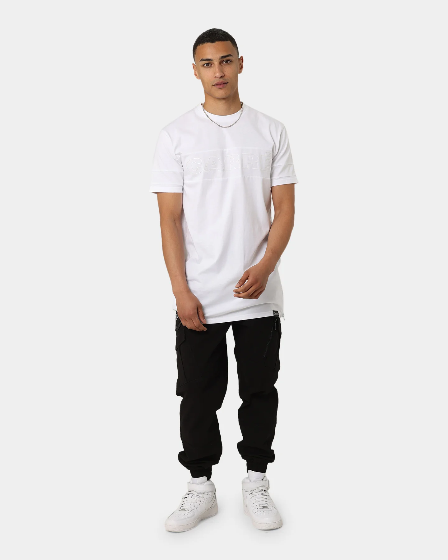 Carré Panneau T-Shirt White/White - Image 3
