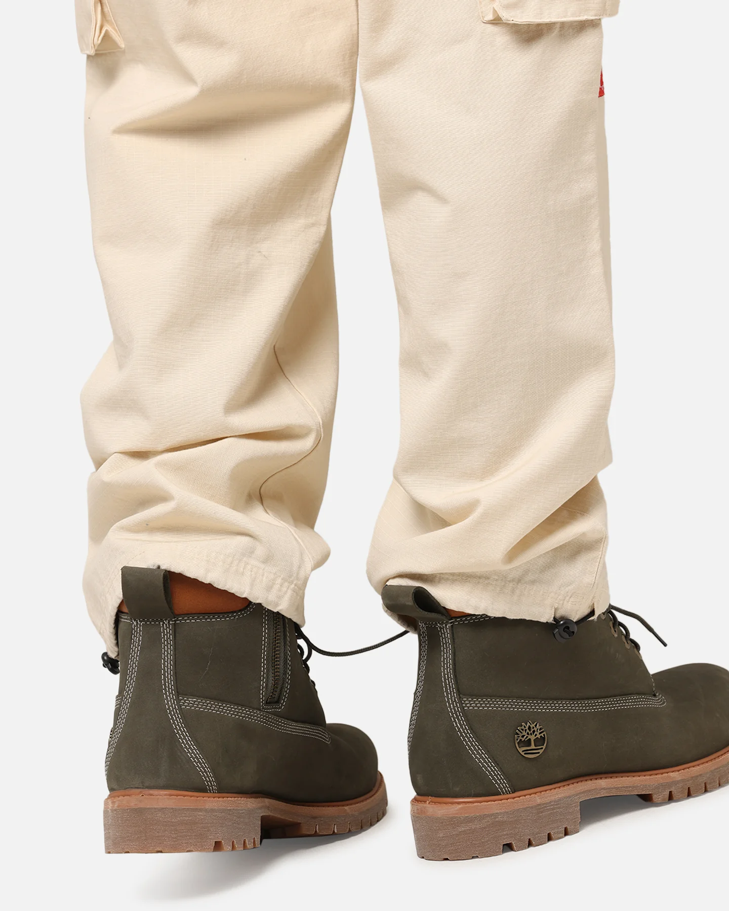 Carre Patchwork Cargo Jogger Cream - Image 4