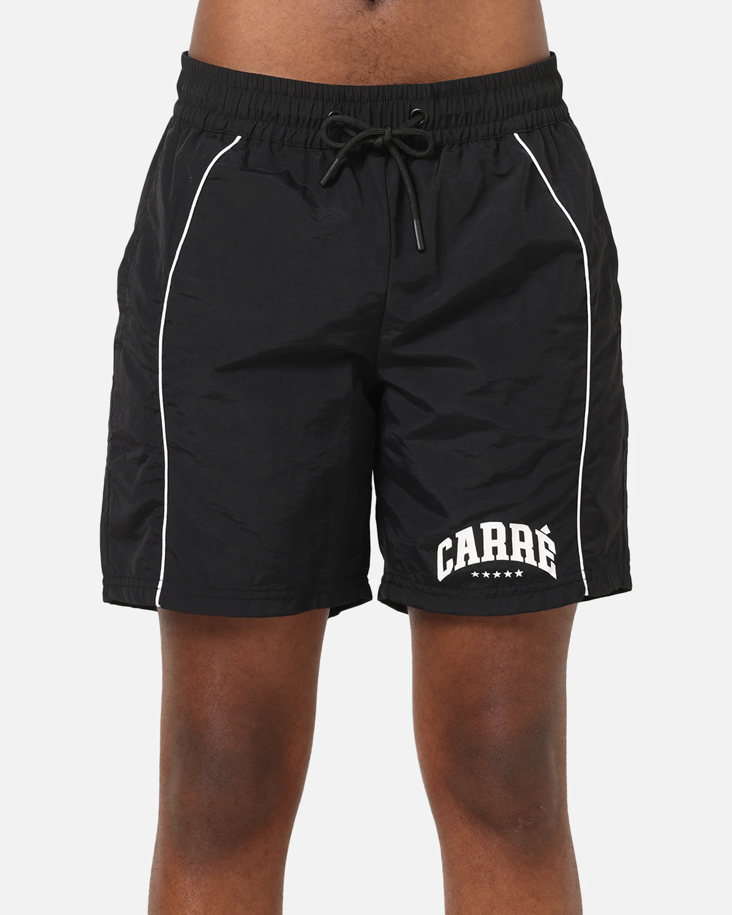 Carre Piped Nylon Shorts Black - Image 7