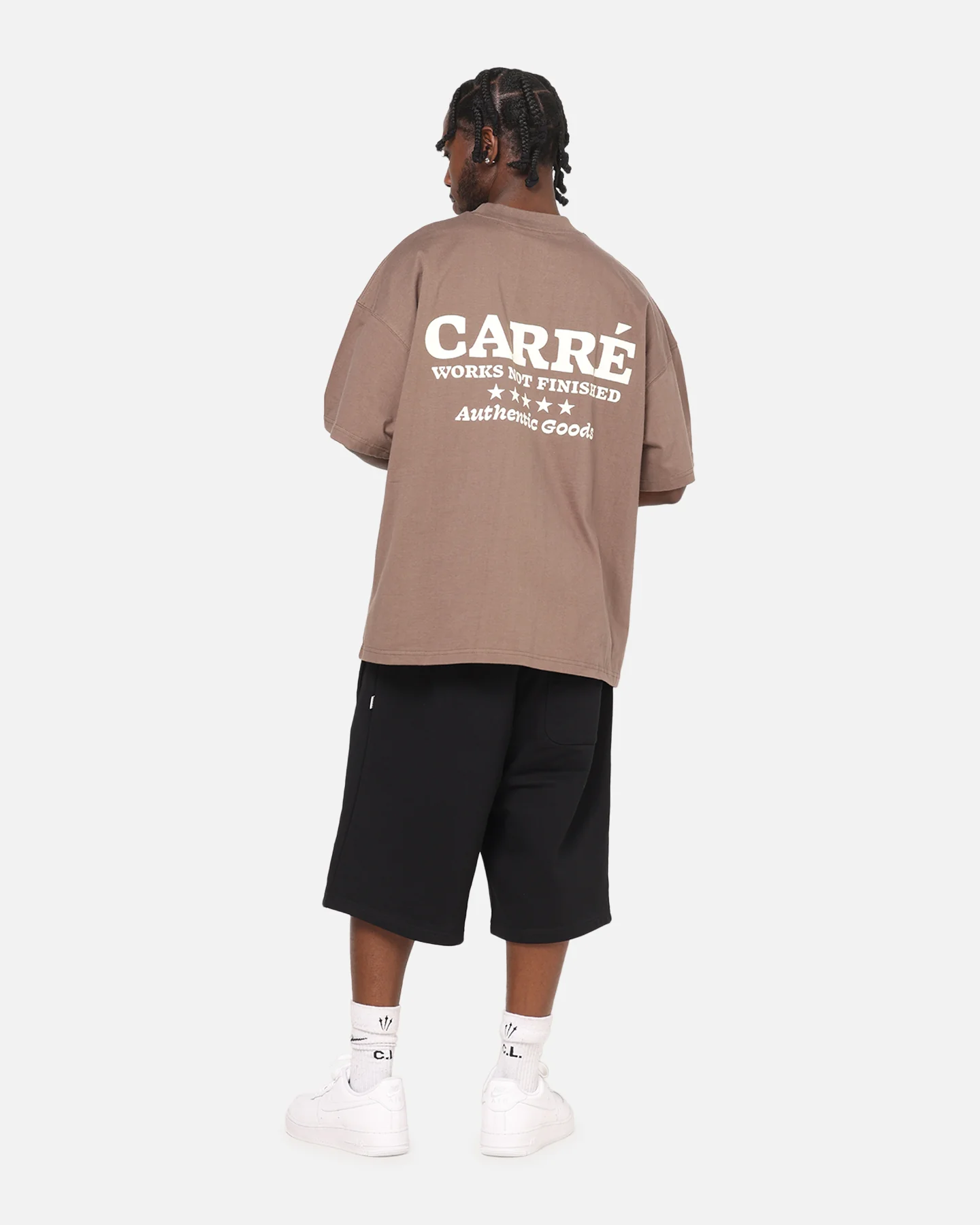 Carre Pocket T-Shirt Brown - Image 3