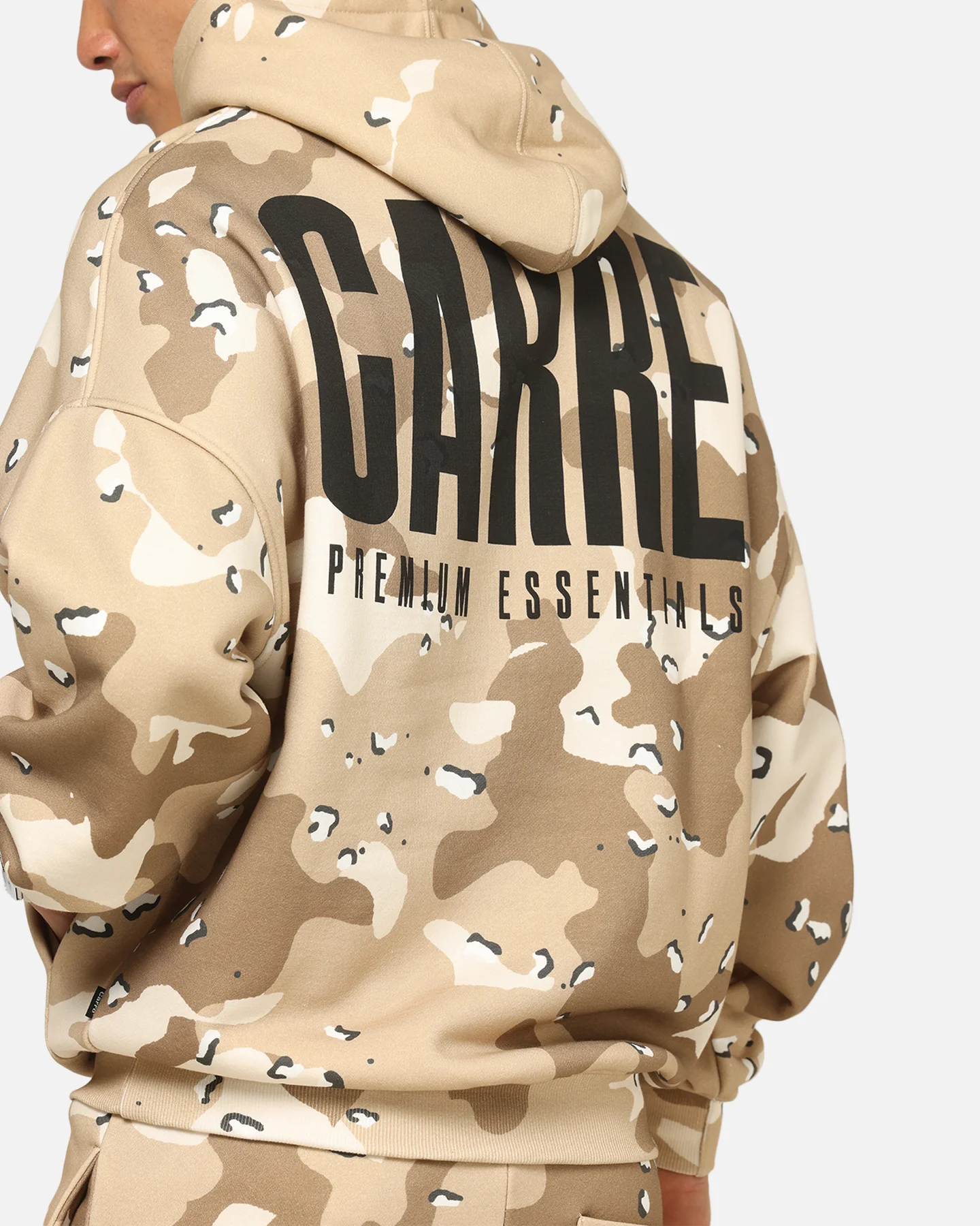 Carre Premium Essentials Hoodie Brown Camo - Image 8