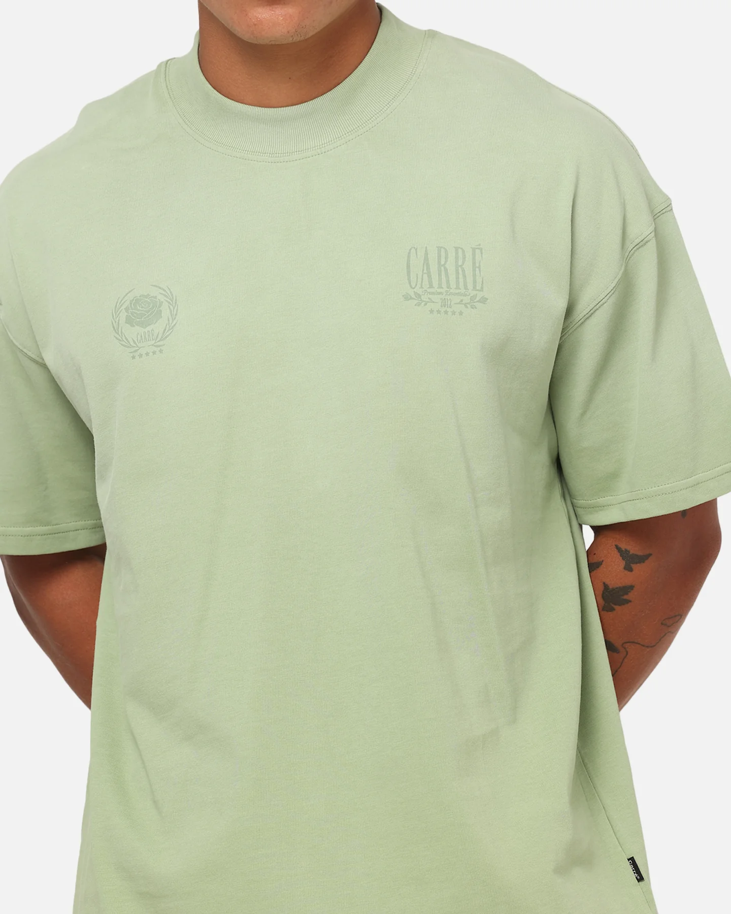 Carre Premium Essentials T-Shirt Sage - Image 8