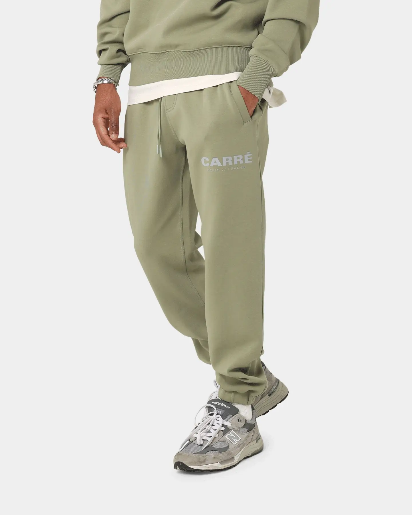 Carre Premium Motion Sweat Pants Army Green - Image 2