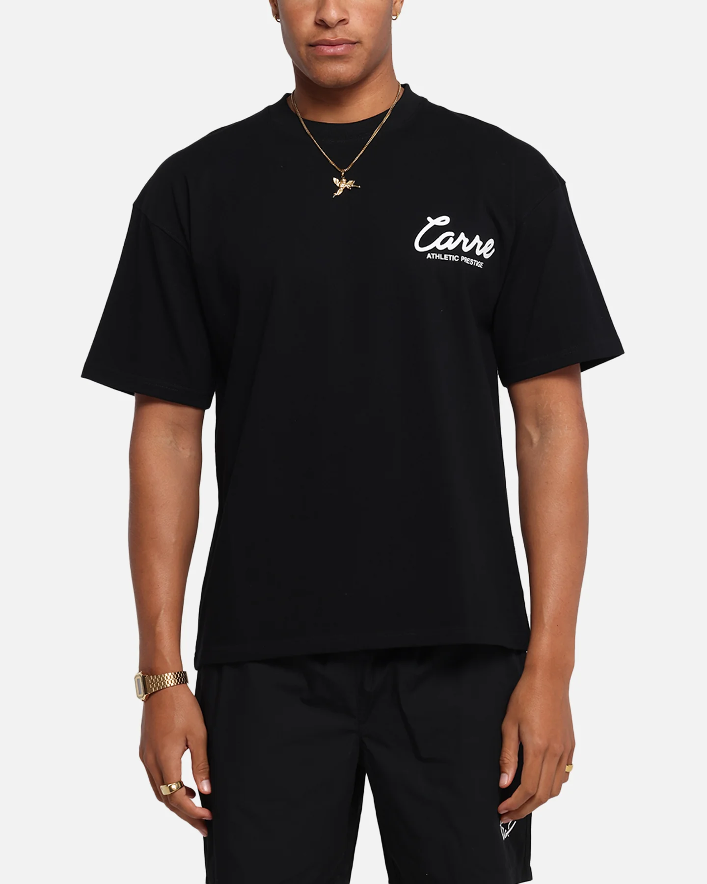 Carre Prestige Script T-Shirt Black - Image 2