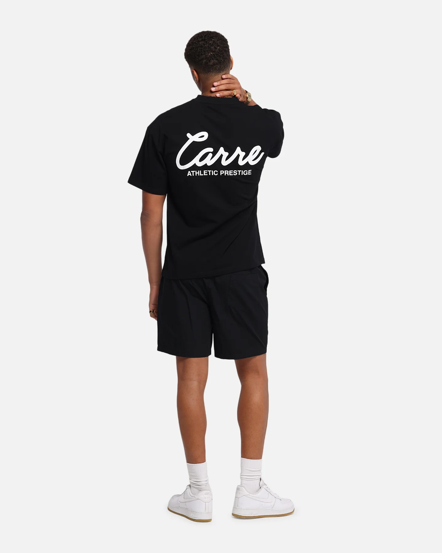 Carre Prestige Script T-Shirt Black - Image 3