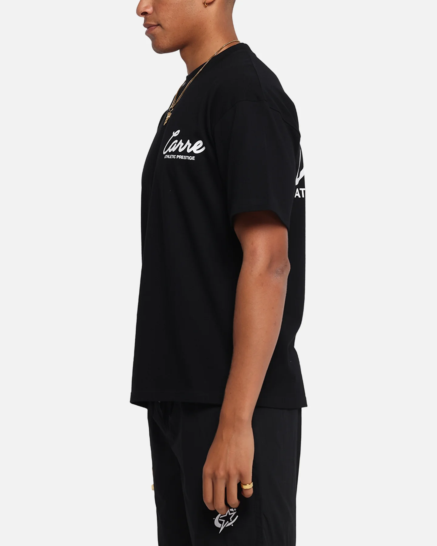 Carre Prestige Script T-Shirt Black - Image 6