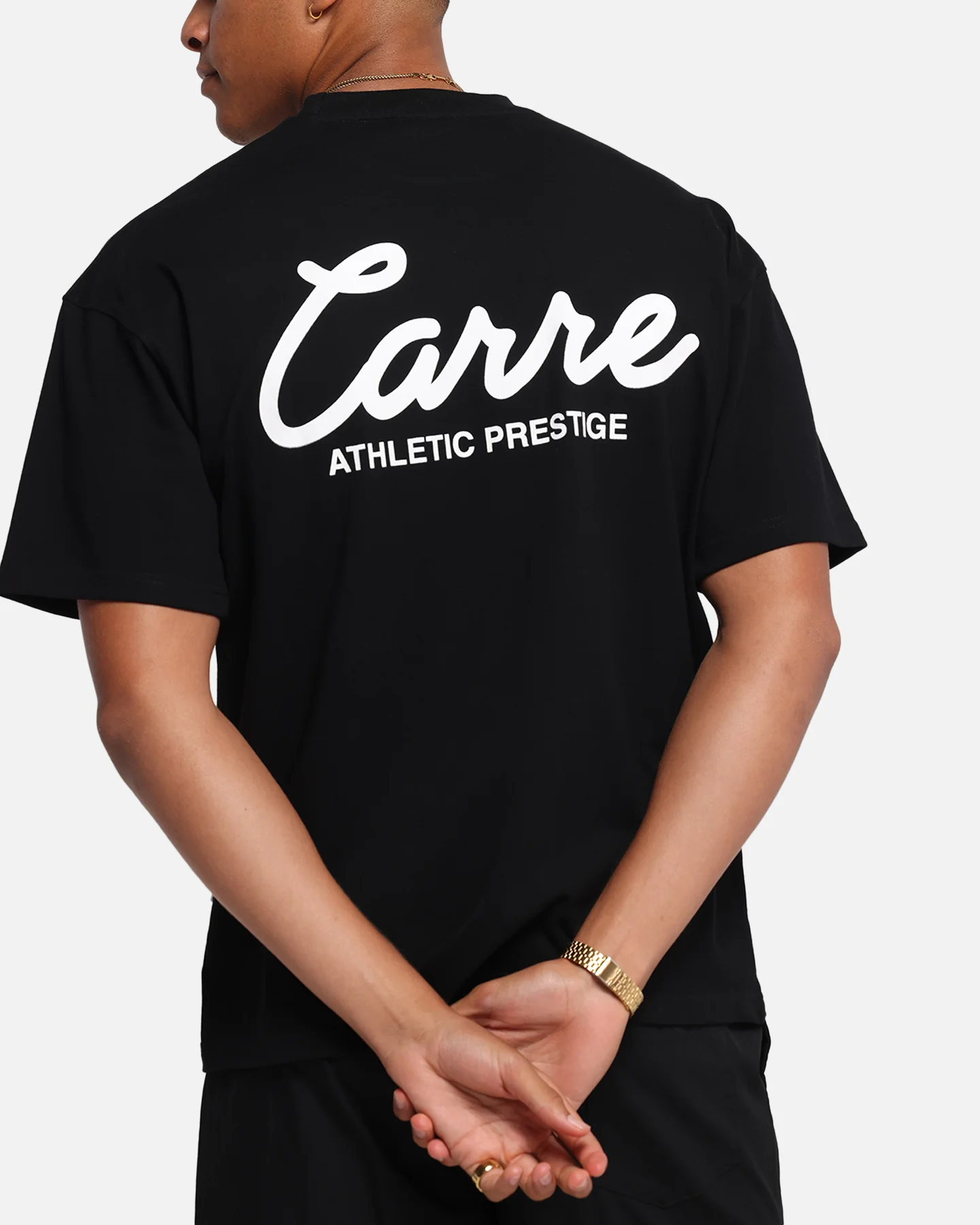 Carre Prestige Script T-Shirt Black - Image 7