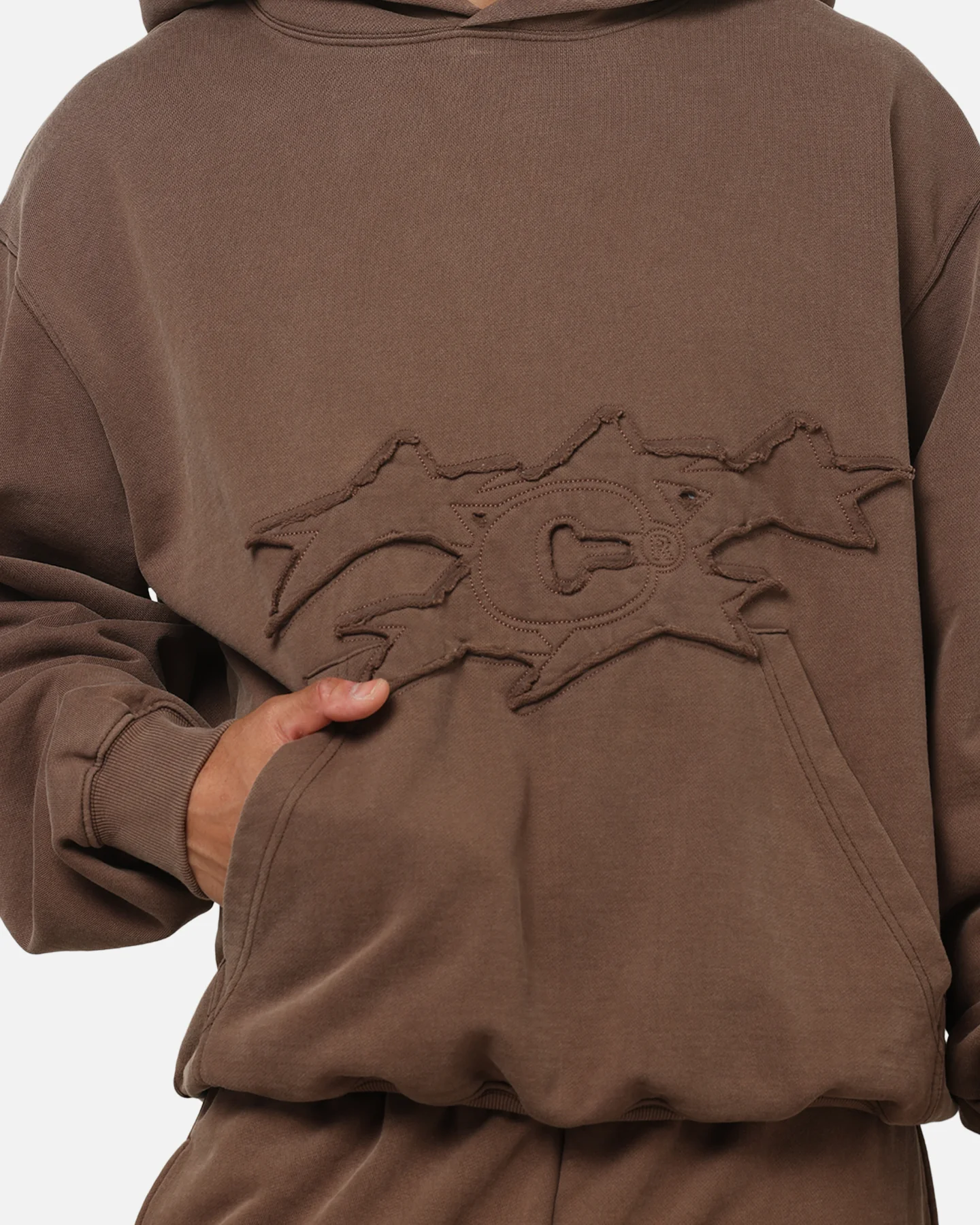 Carre Prime Hoodie Washed Brown - Image 6