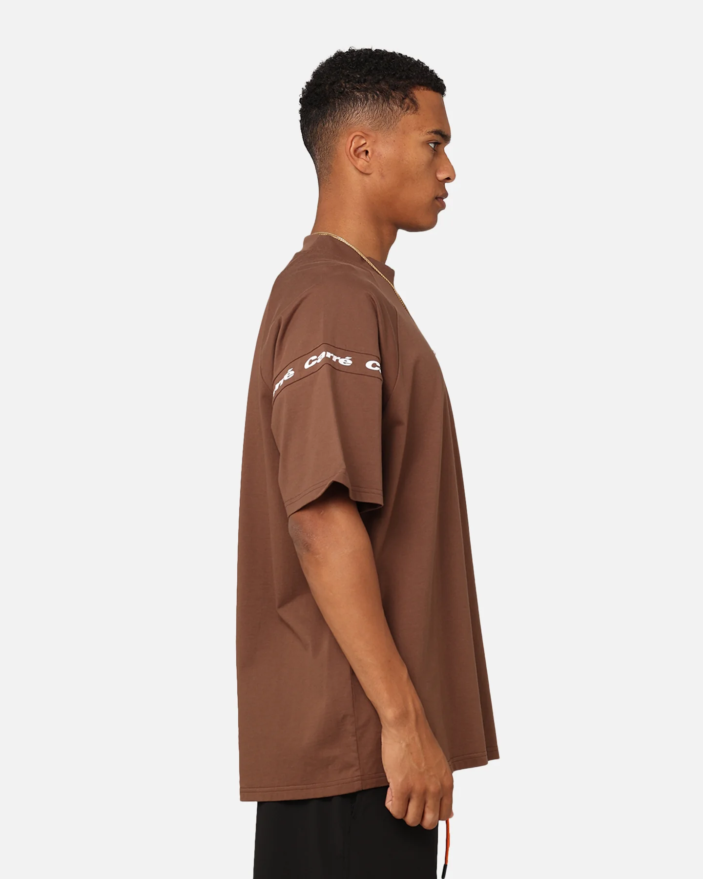 Carre Prime Oversized Raglan T-Shirt Dark Brown - Image 5