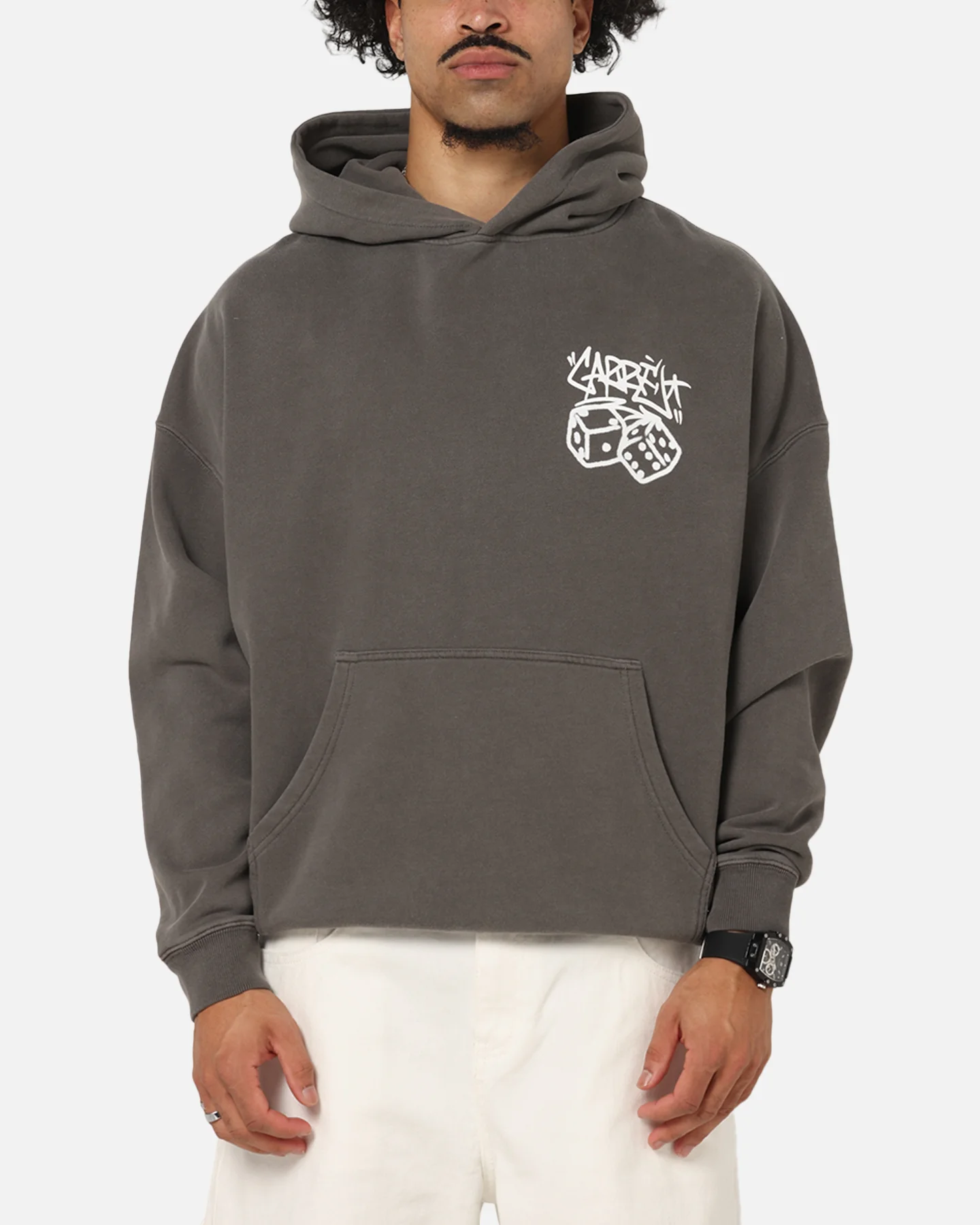 Carre Rolling Worldwide Hoodie Washed Charcoal - Image 2