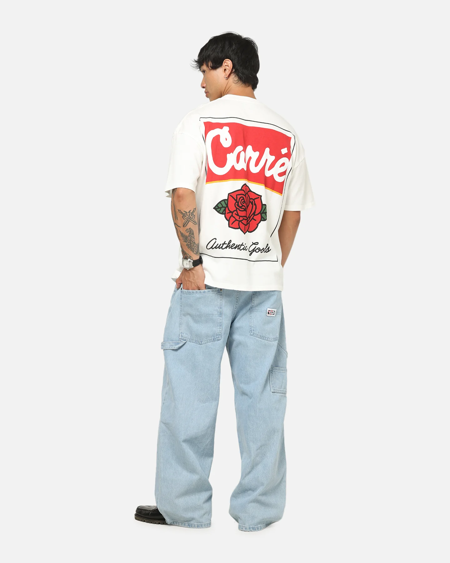 Carre Rose Box T-Shirt Off White - Image 3