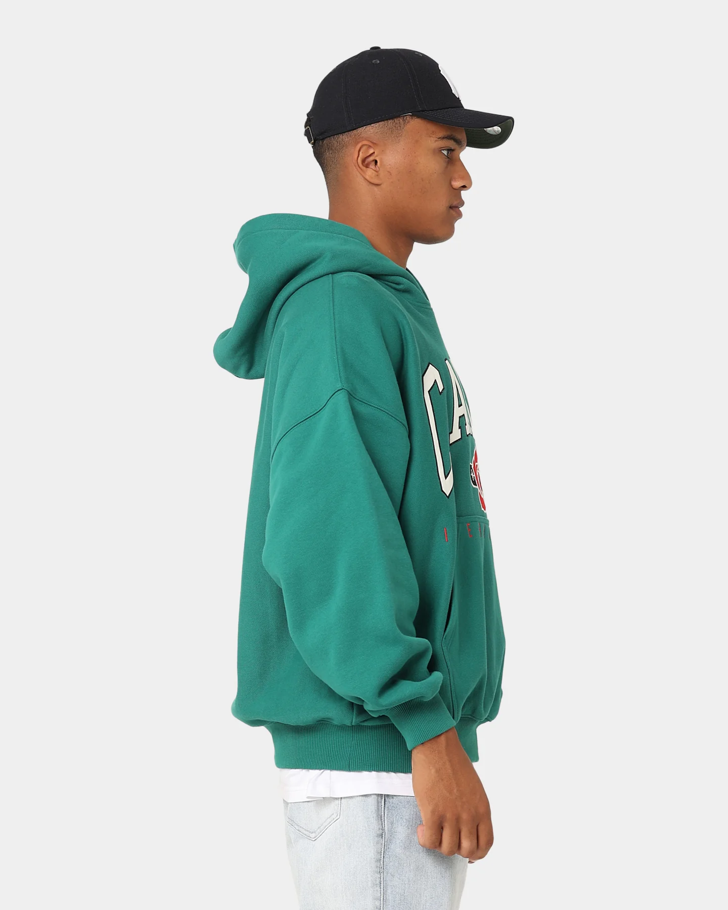 Carre Rose International Oversized Hoodie Dark Teal - Image 7