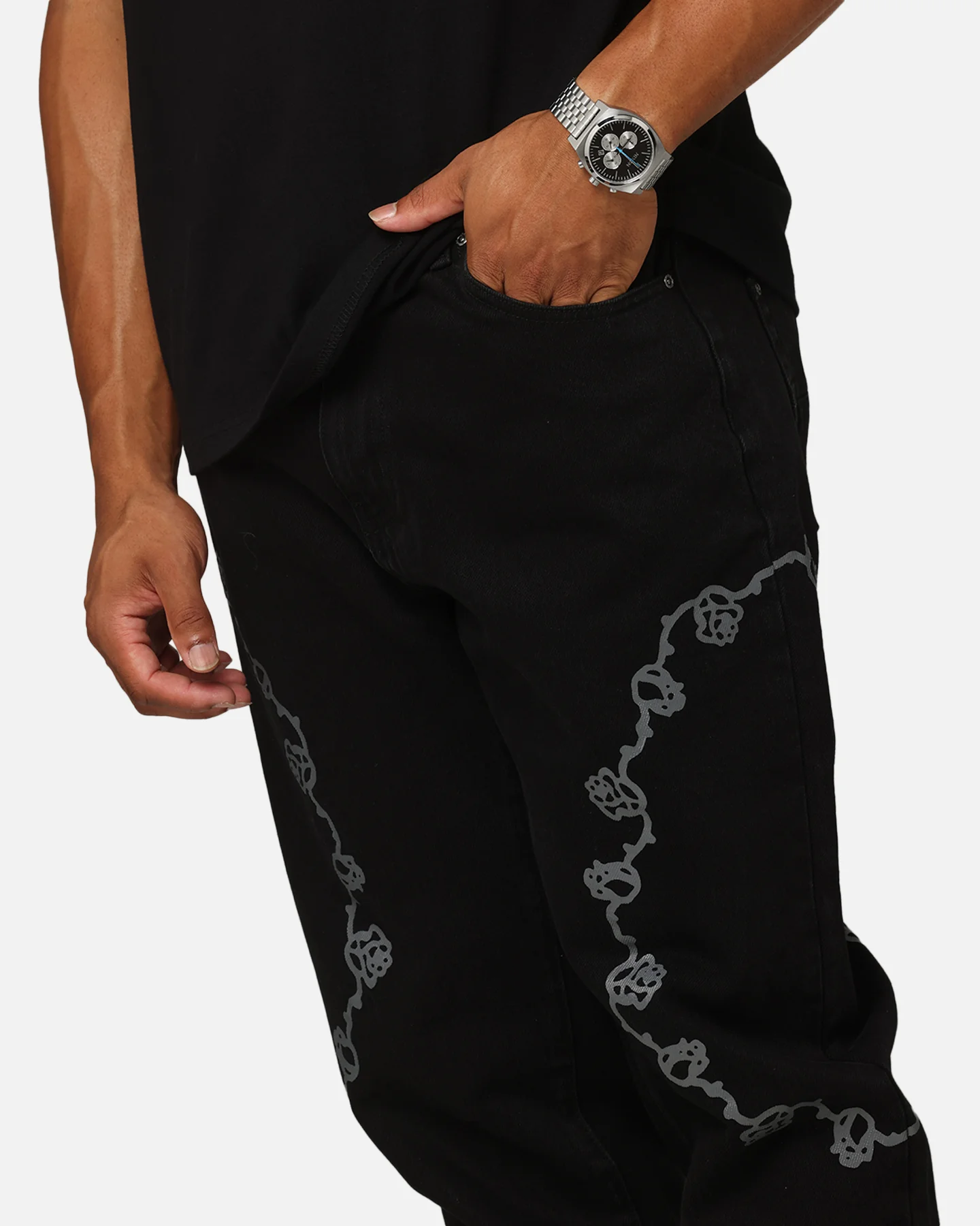 Carre Rosebowl Jeans Black Denim - Image 4